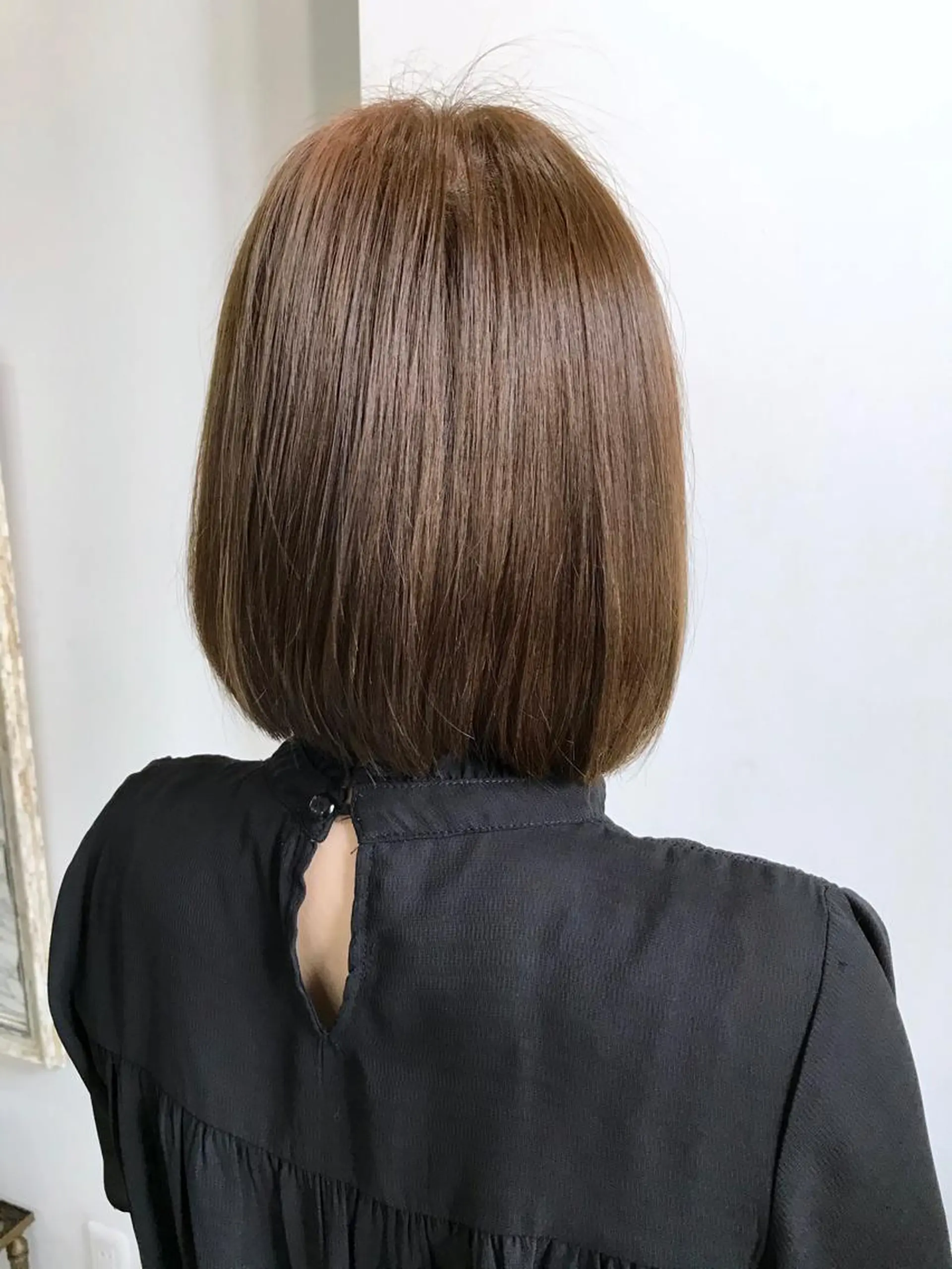 ミディアム カラー アッシュ アッシュブラウン ブラウンカラー エクステ（レミー毛） NINEのヘアスタイル