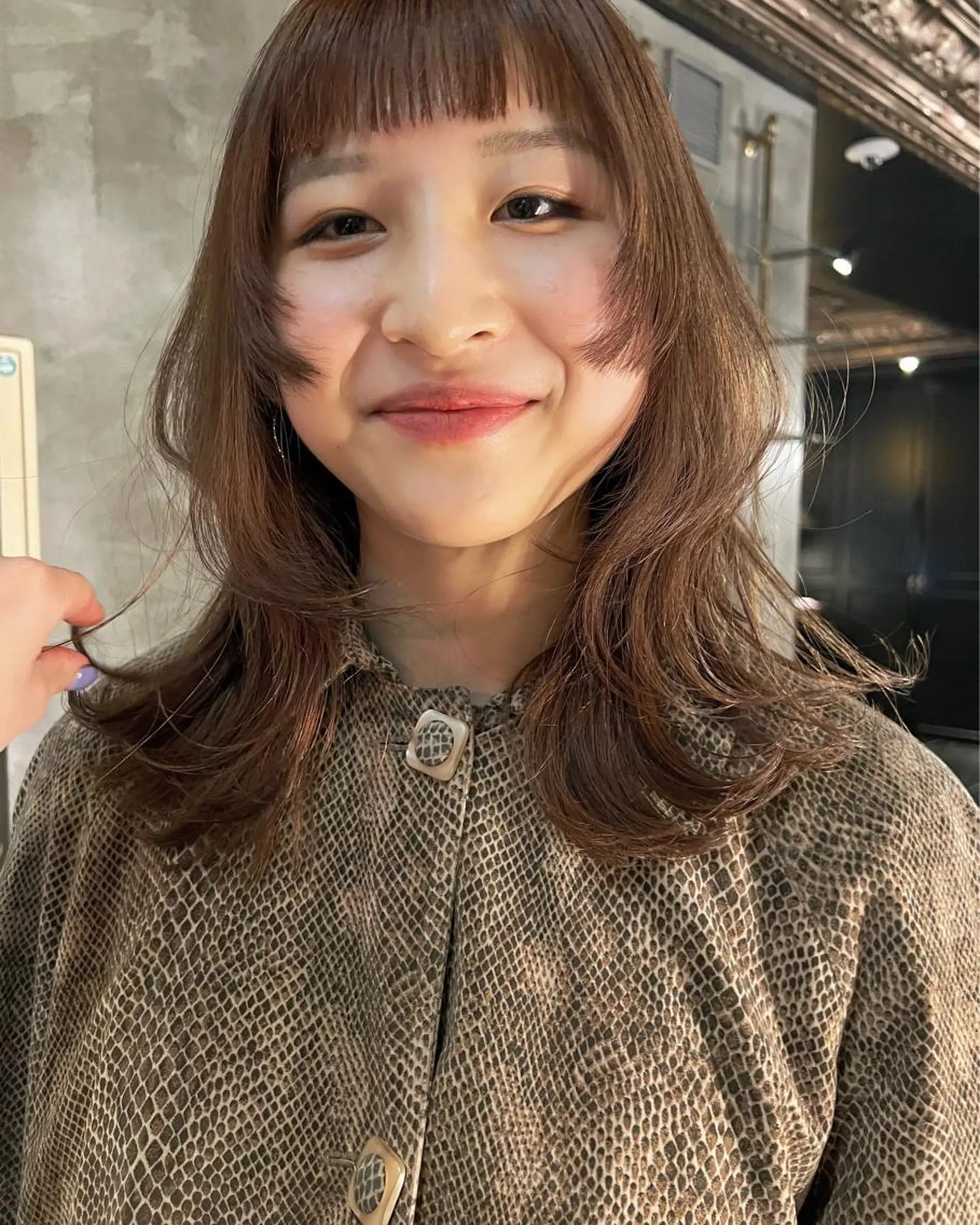 セミロング レイヤーカット 圧倒的デザイン力 店長🎨RENAのヘアスタイル