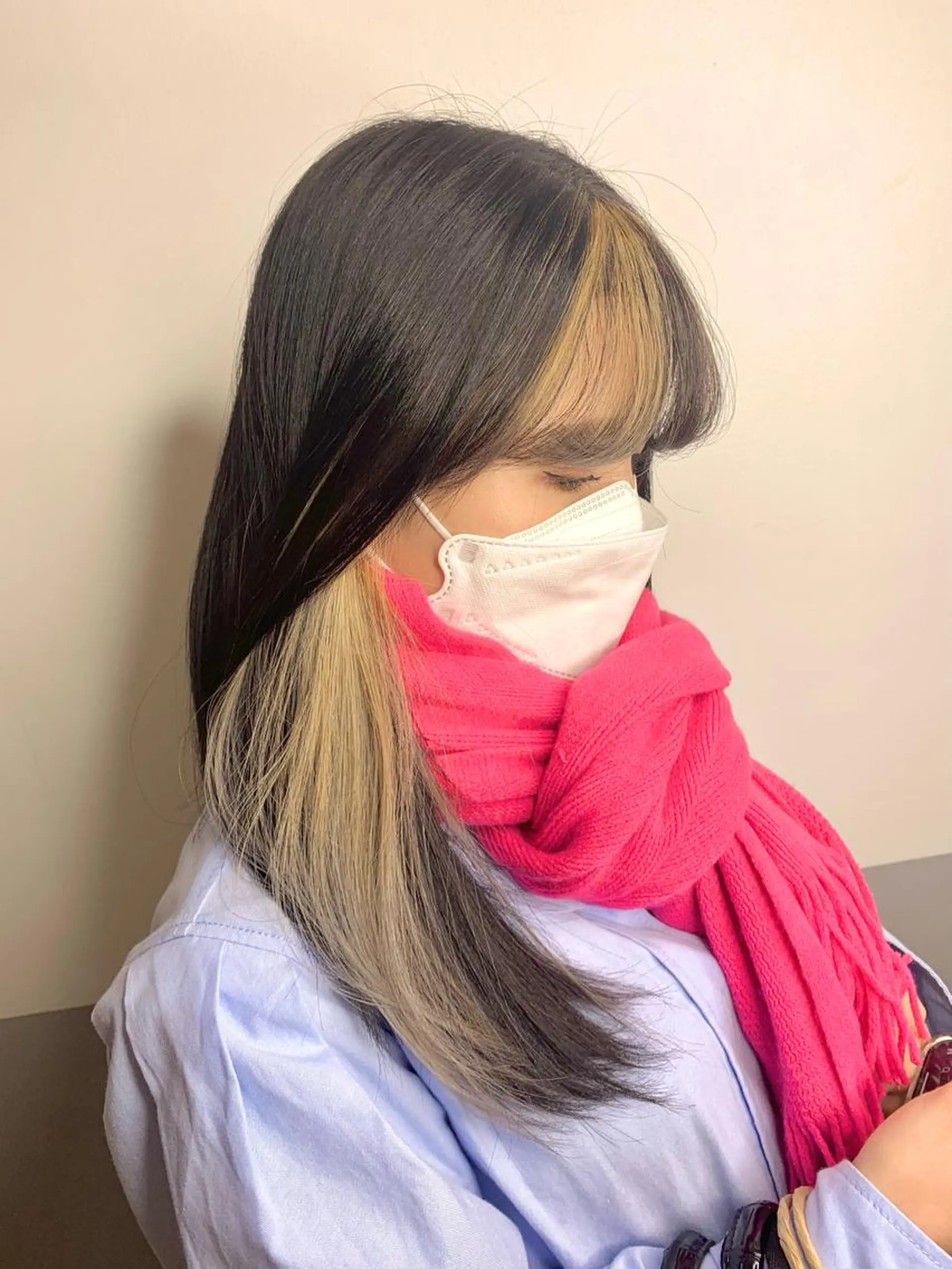 ロング カラー ヘアアレンジ ヘアカラー トリートメント 🎀暖色カラー🎀 ♡yurika♡のヘアスタイル