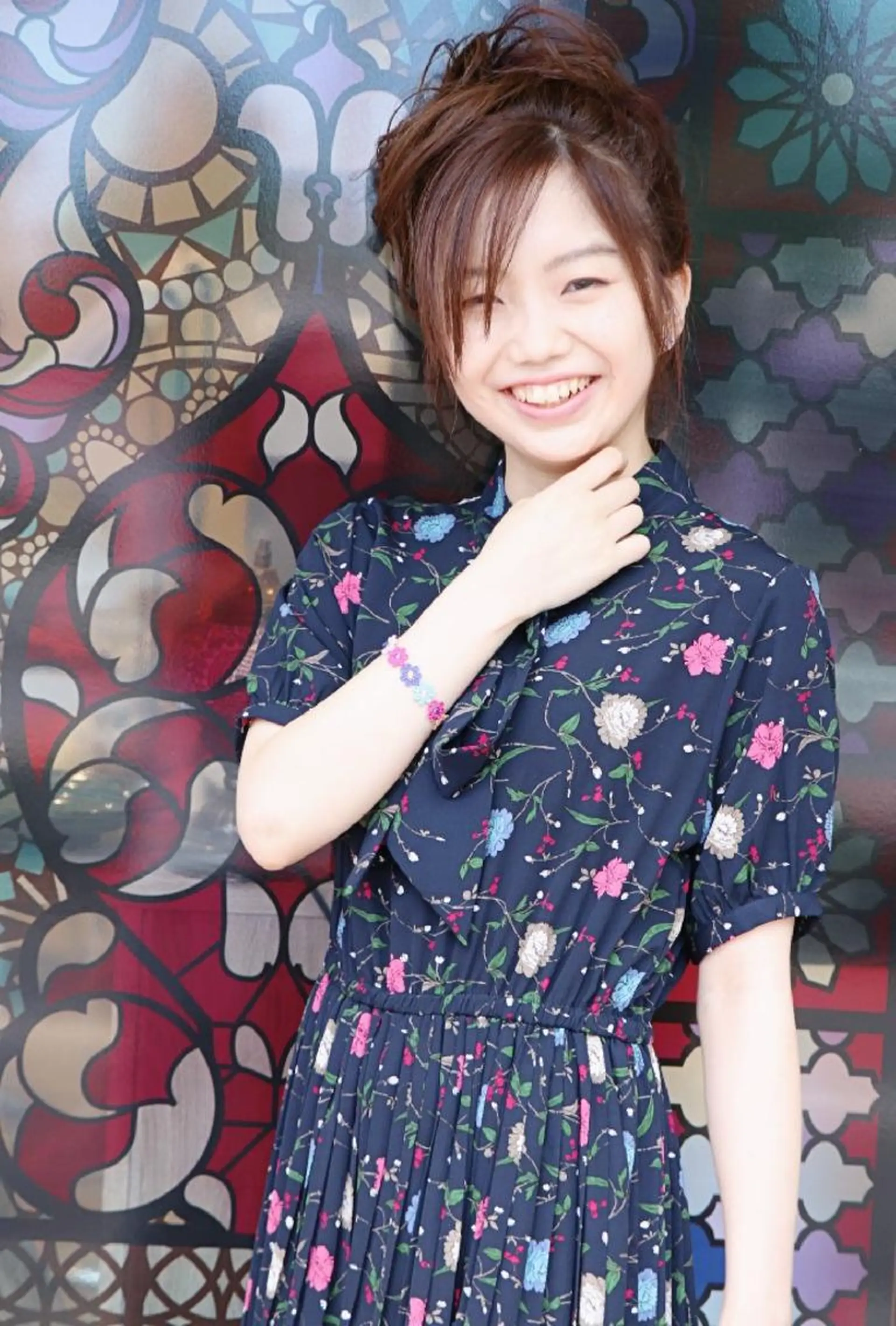 ミディアム カラー パーマ ヘアアレンジ アディクシーカラー イルミナカラー 徳永 博志のヘアスタイル