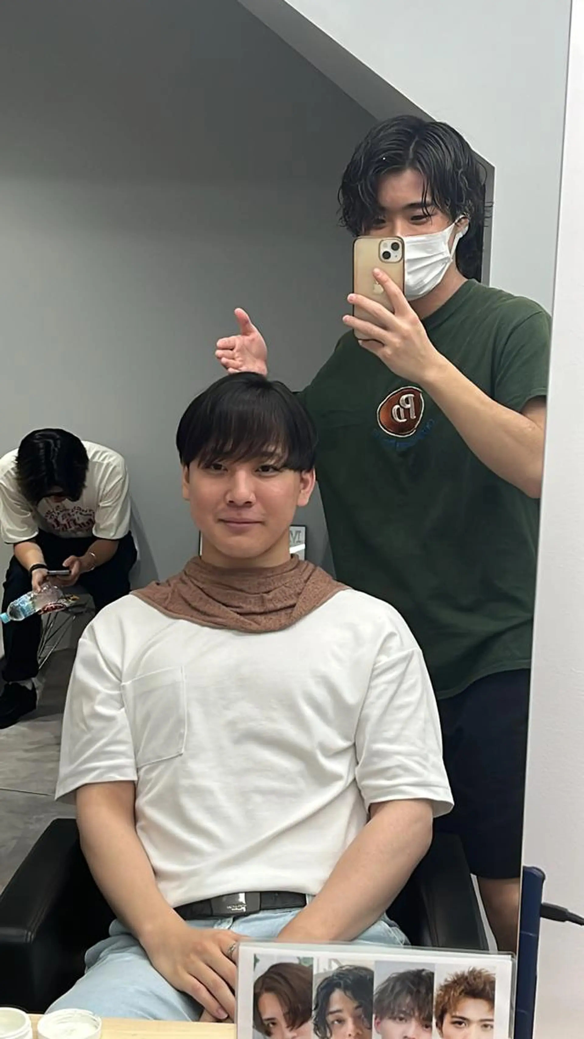 メンズ マッシュ シースルーマッシュ カット トリートメント 釜谷 健二郎のヘアスタイル