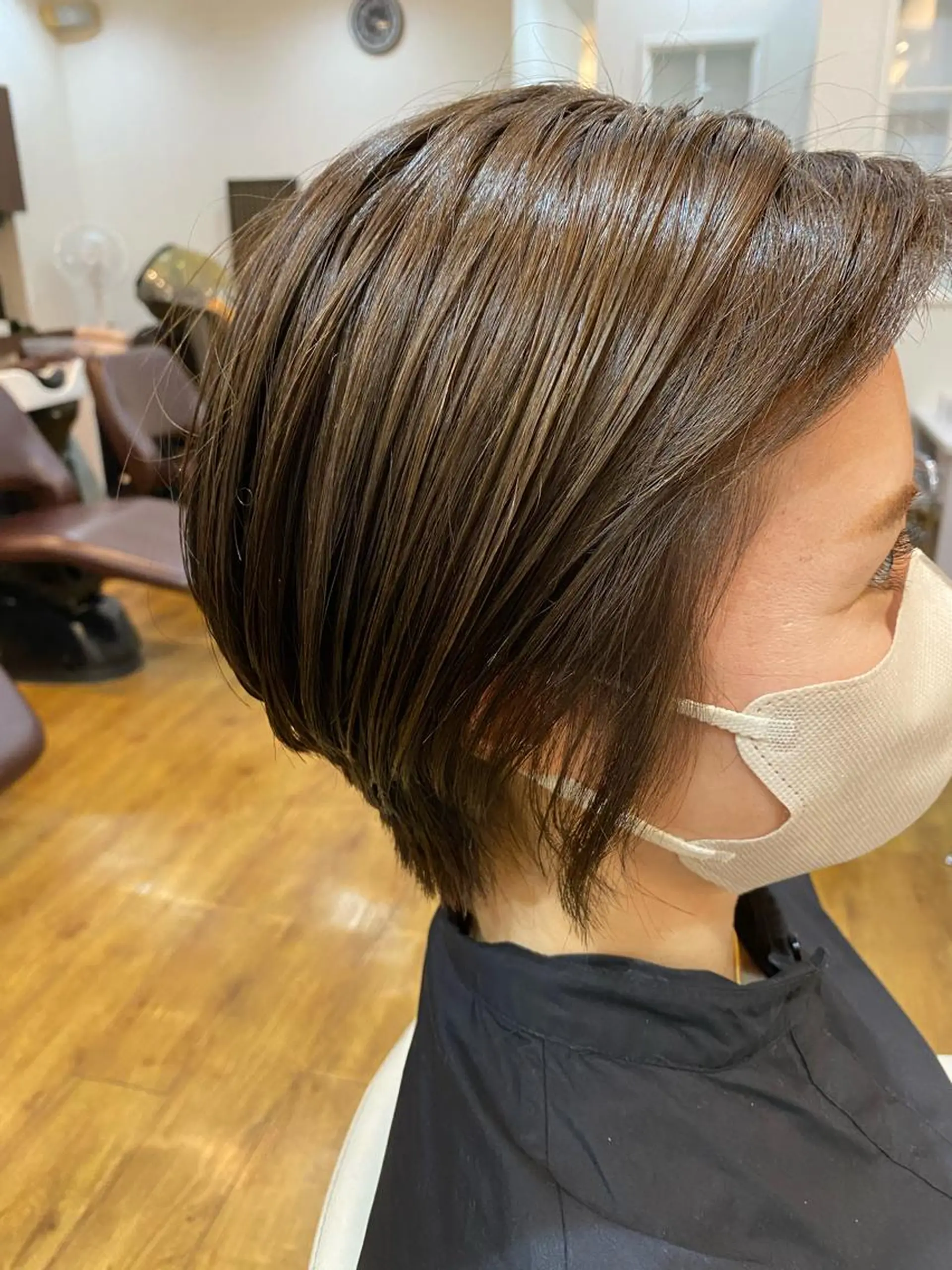 ショート カラー ショートボブ ボブ ショートヘア 若林 亜季のヘアスタイル