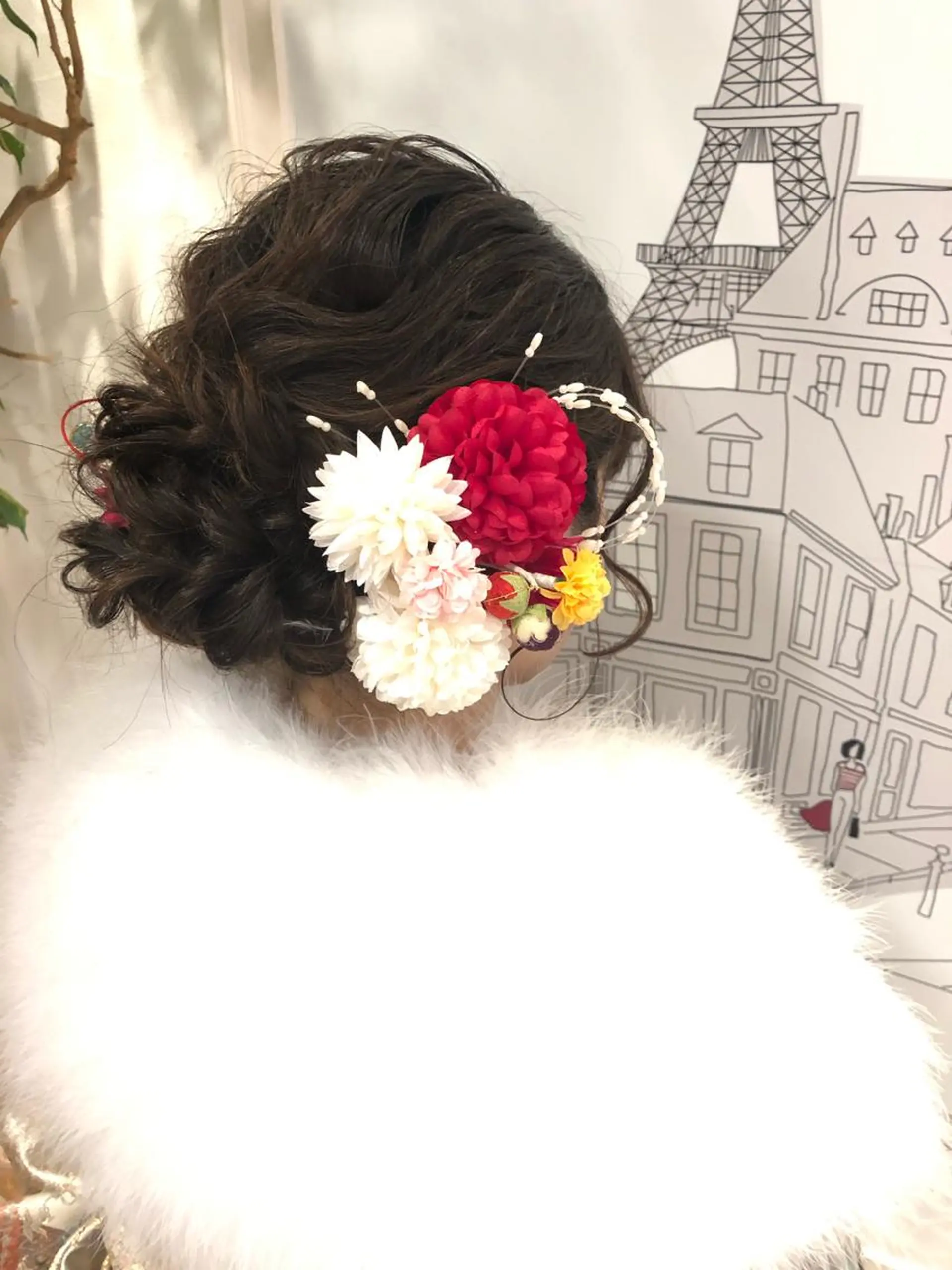 ロング ヘアアレンジ 成人式 結婚式・ブライダル 卒業式のヘアスタイル ヘアセット 菊池 栄里奈のヘアスタイル