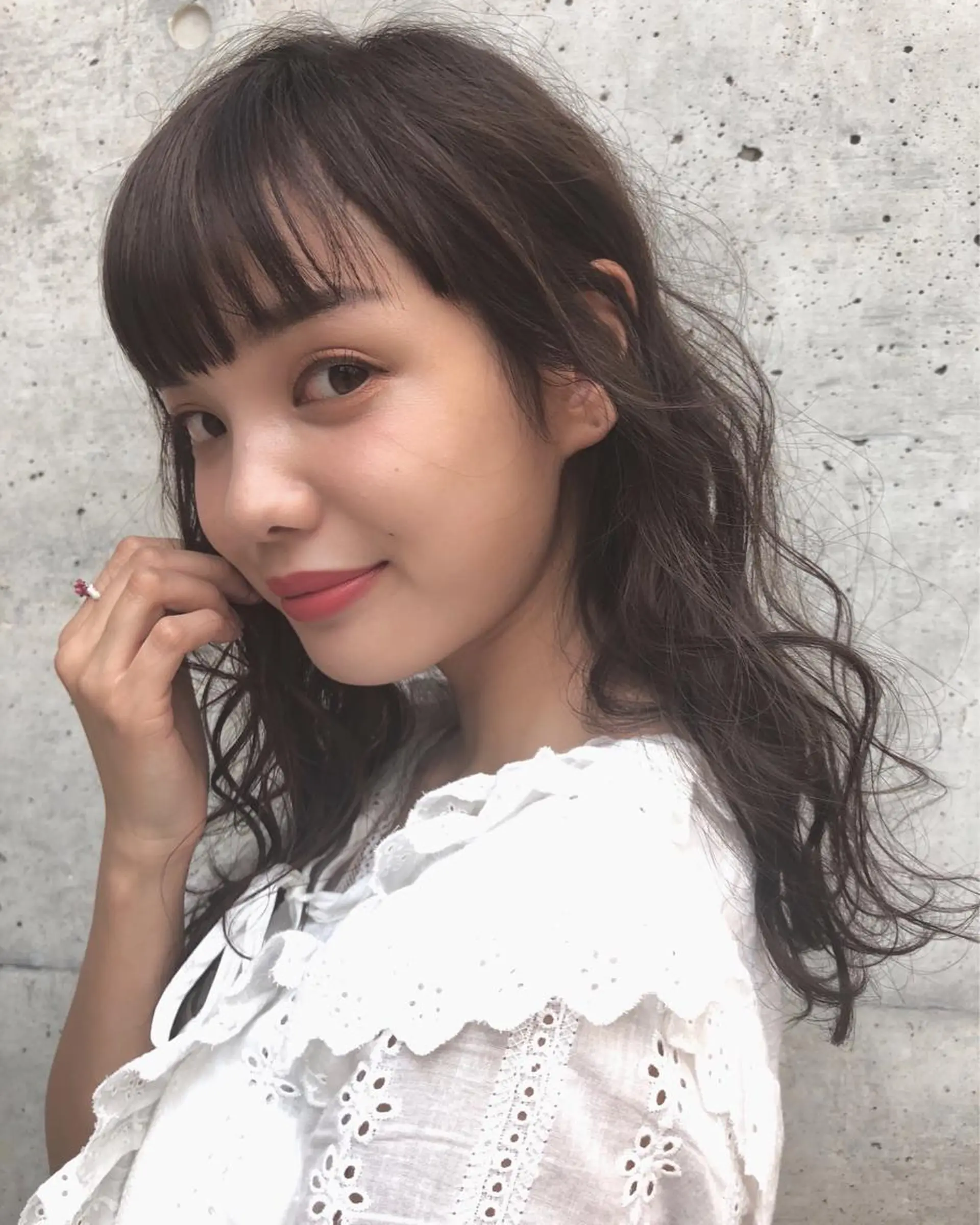 セミロング カラー moana surfriderのヘアスタイル