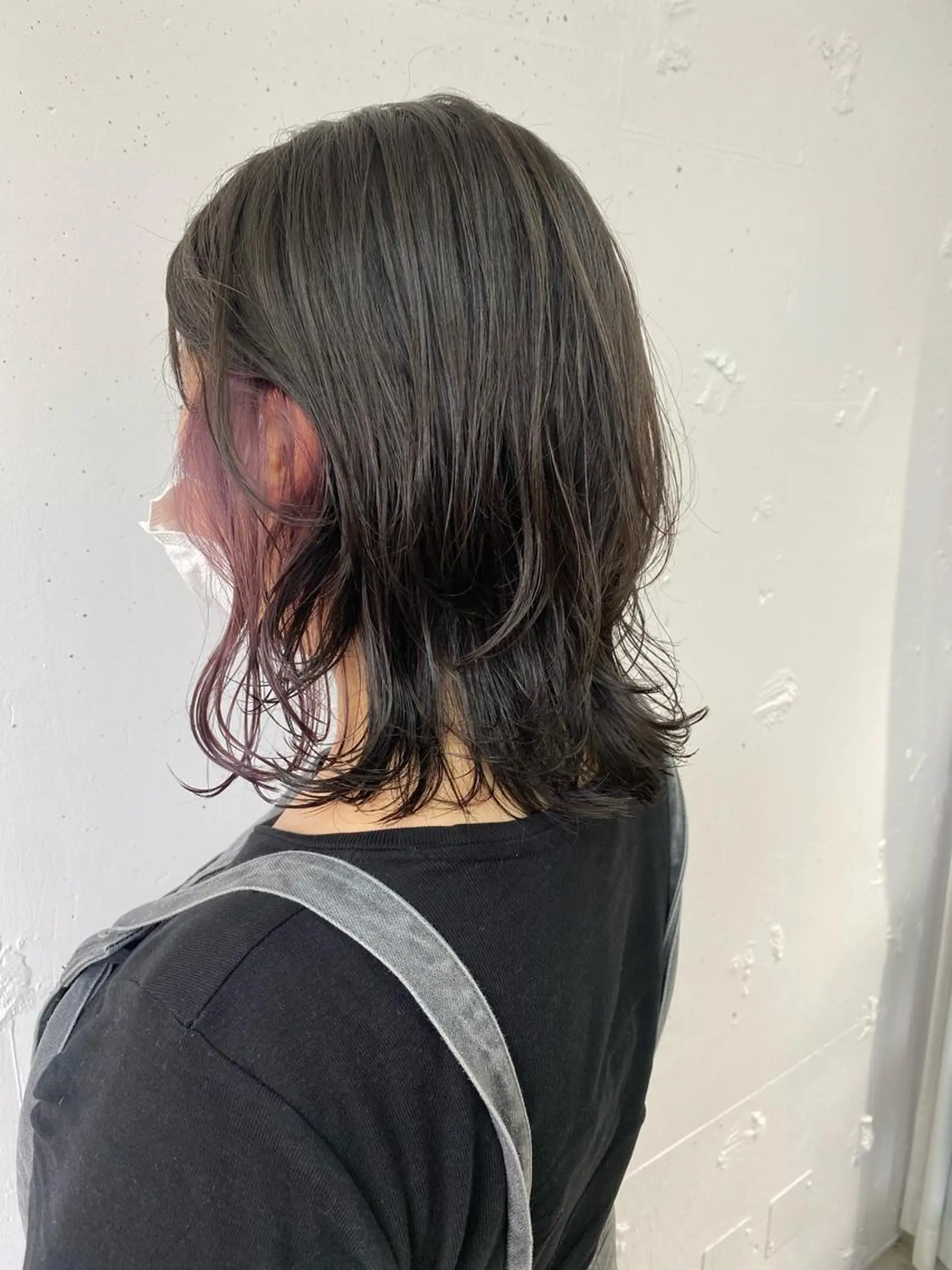 ミディアム 顔周りの垢抜けヘア 立山あいりのヘアスタイル