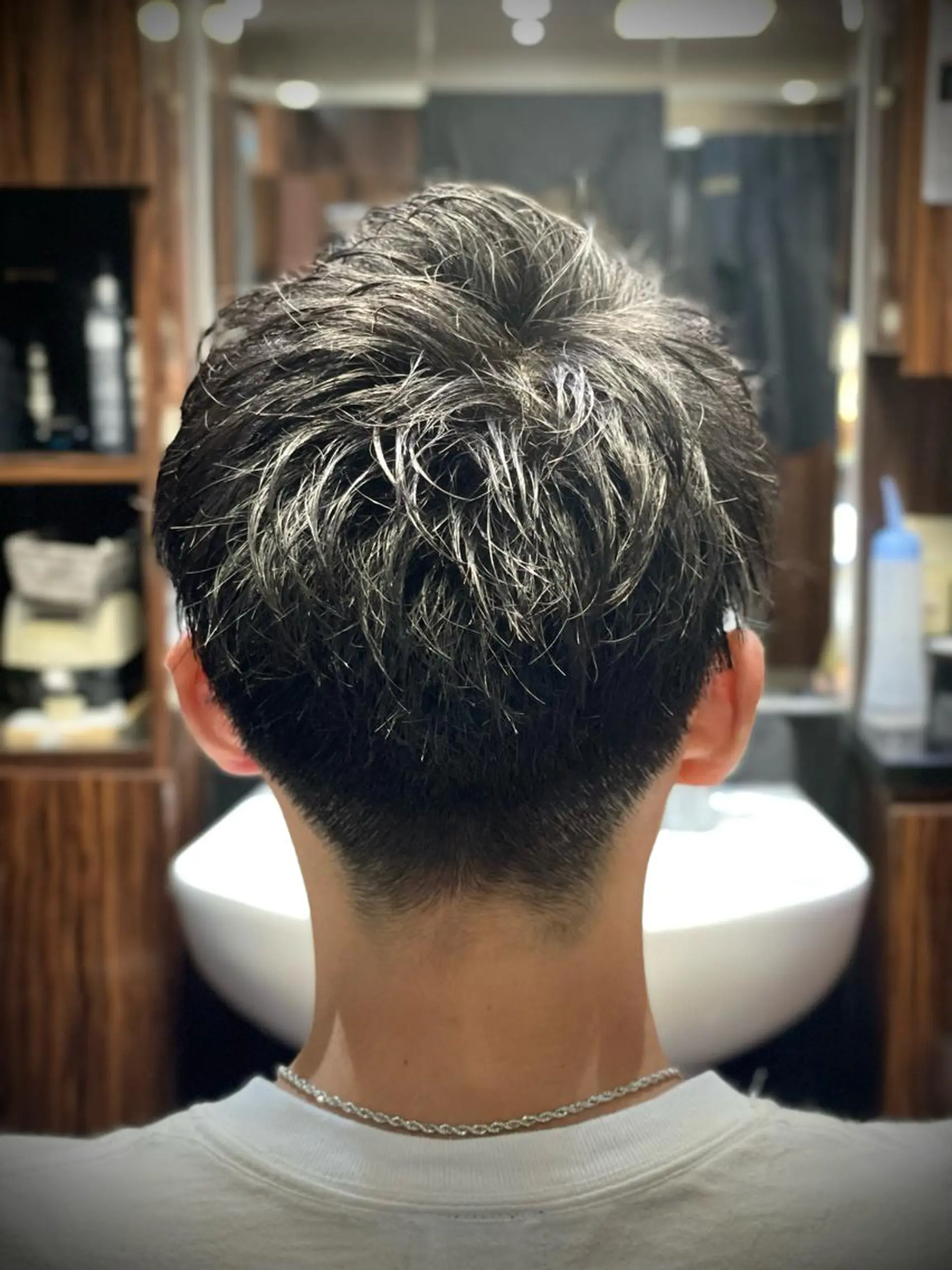 ショート メンズ カット ヘアカラー ヒロ銀座ヘアーサロン東京八重洲所属・⚡️メンズ特化⚡️ 倉林 隼大のヘアスタイル