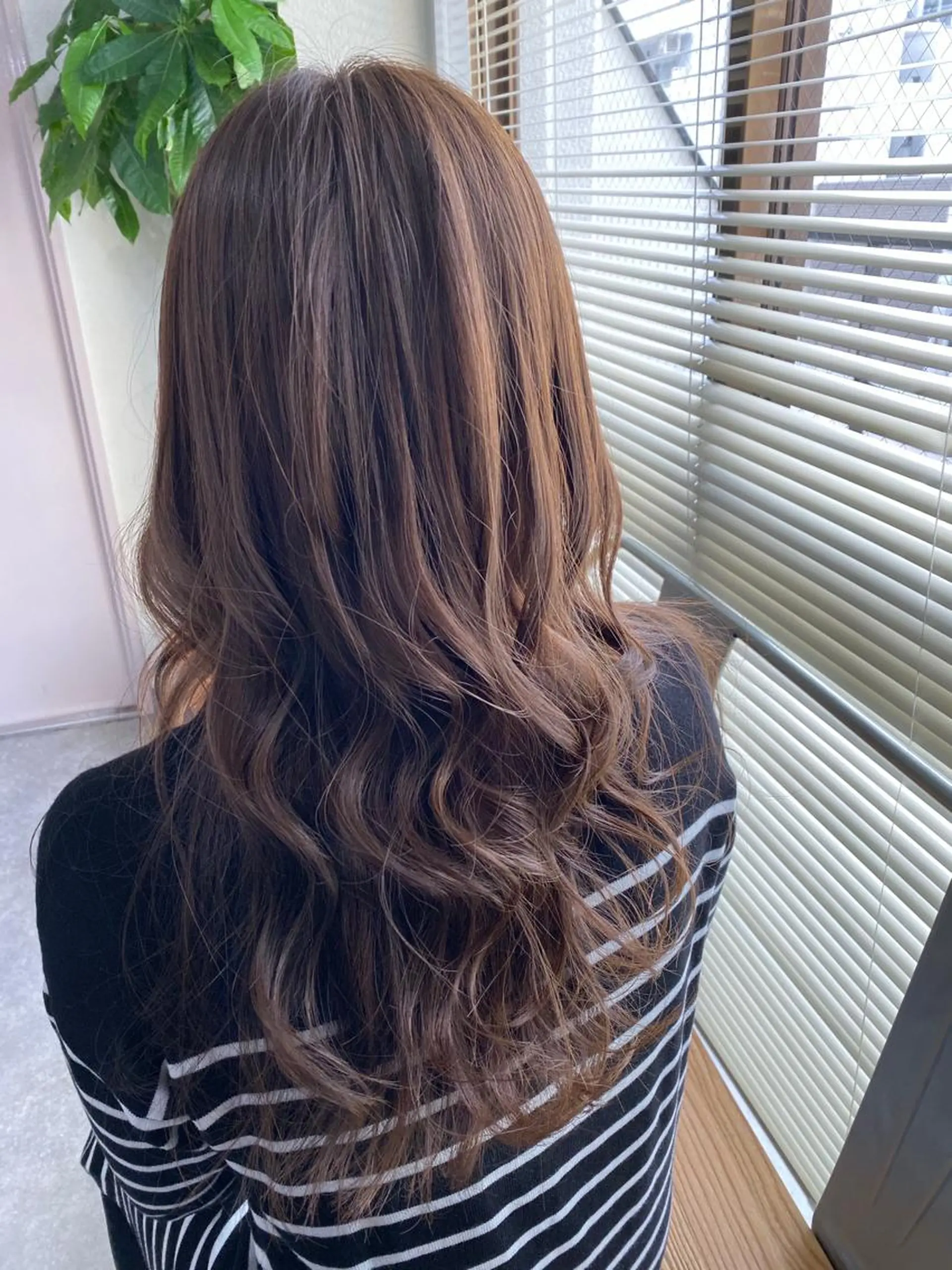 ロング カラー 髪質改善ストレート髪 質改善カラー特化中崎のヘアスタイル