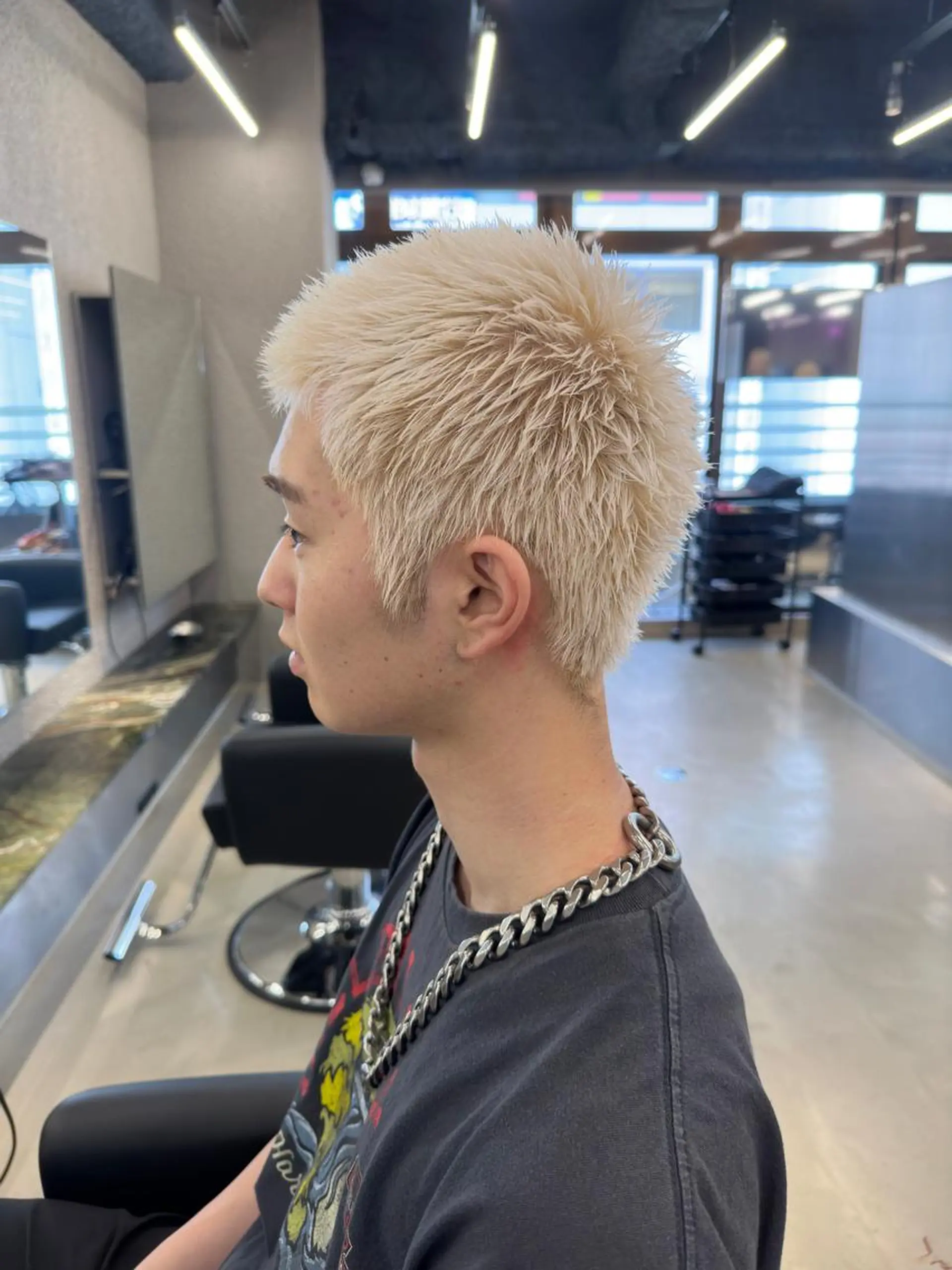 ショート カラー メンズ 鈴木/ニュアンス パーマ/メンズのヘアスタイル