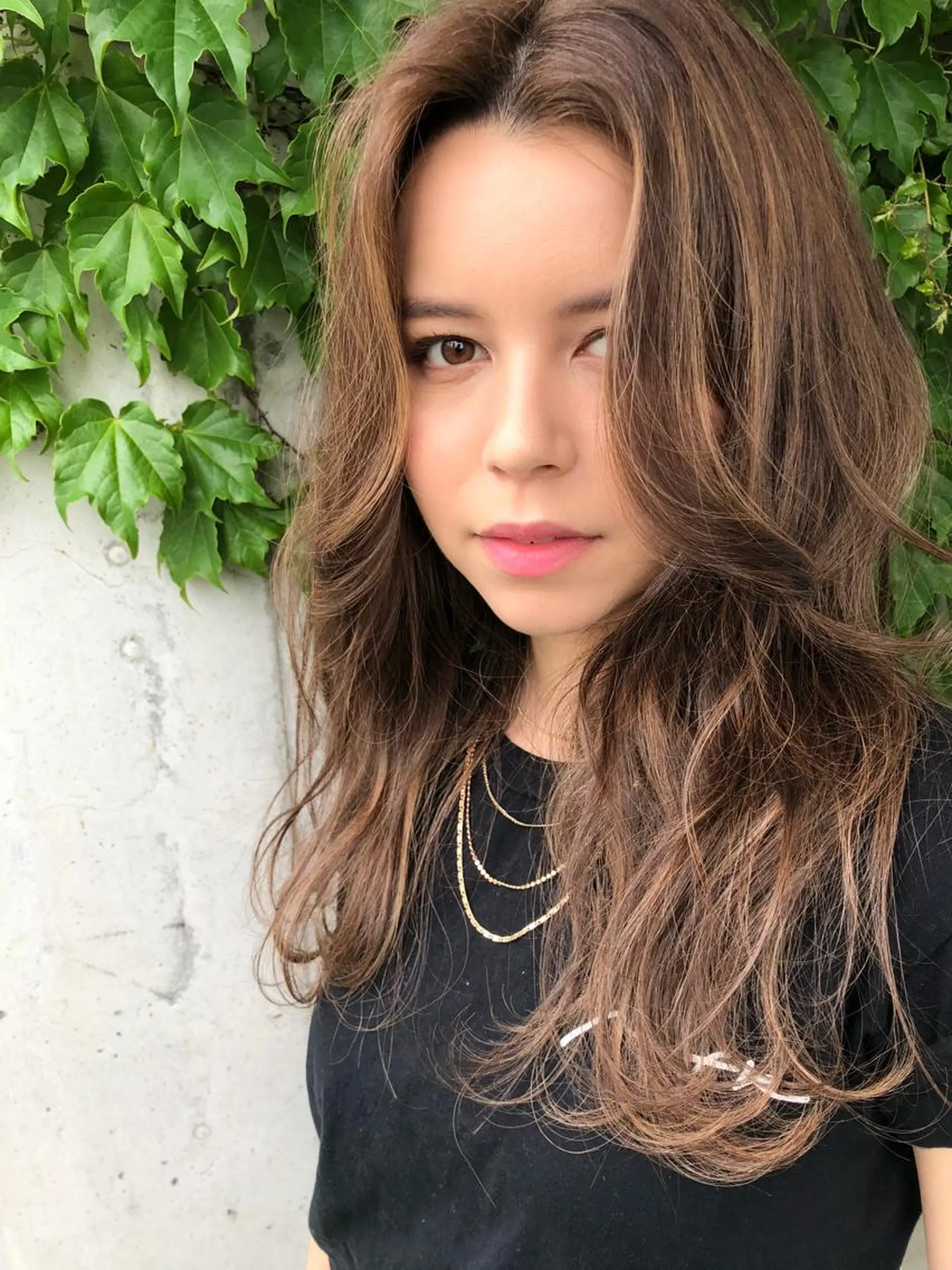 ロング 切りっぱなしボブ アッシュ ボブ 外国人風カラー ハイライト ショート職人 美容師【KENTA】のヘアスタイル