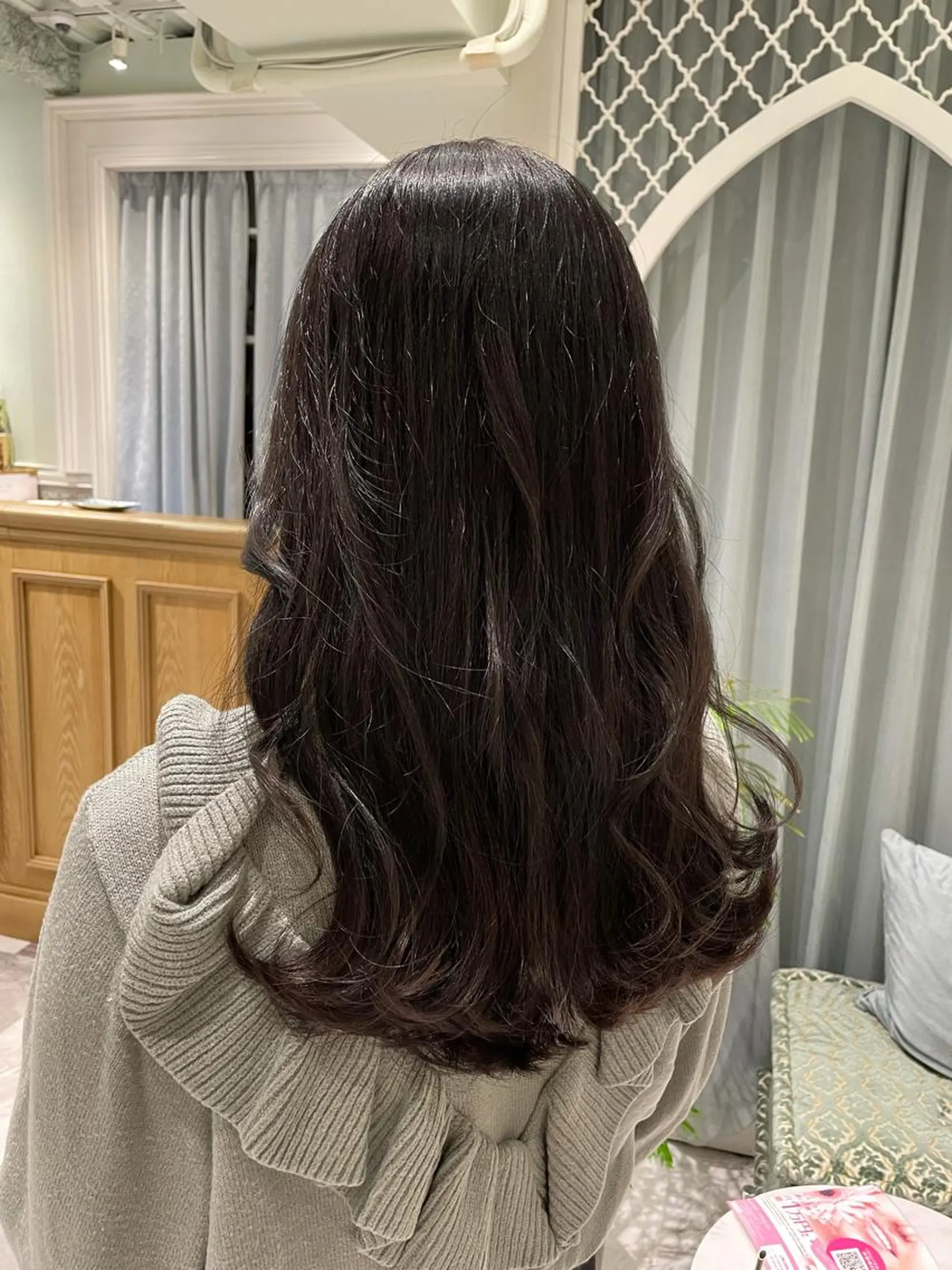 カラー ヘアカラー 木屋元一/透明感 /前髪/ショートボブのヘアスタイル