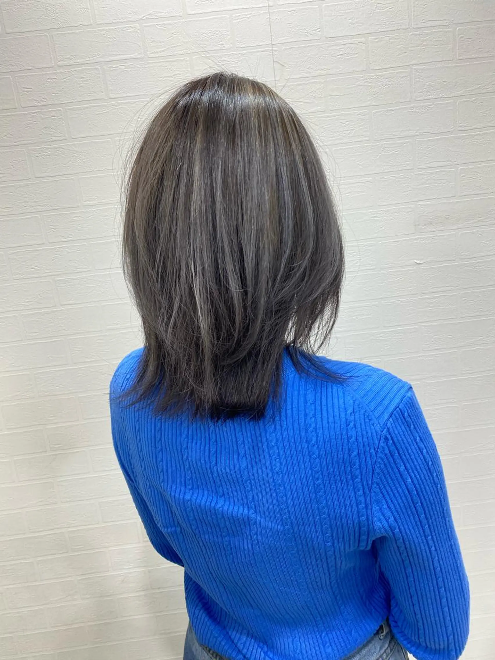 ミディアム ハイライト カット ヘアカラー 髪質改善カラー/店長 宮内秀峰のヘアスタイル