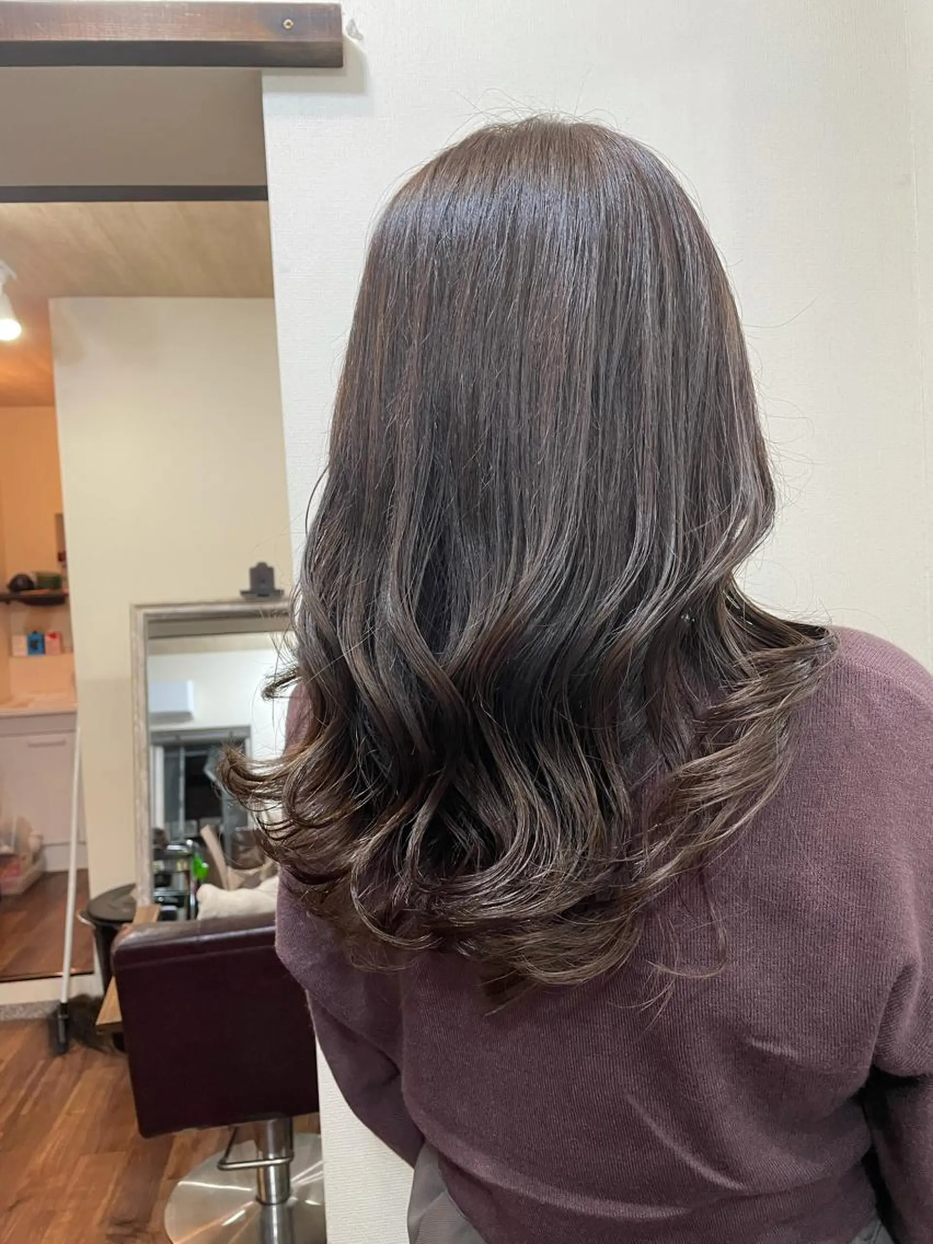 セミロング 髪質改善 カット ヘアカラー トリートメント ヘッドスパ 縮毛矯正の達人 ☆　松本のヘアスタイル