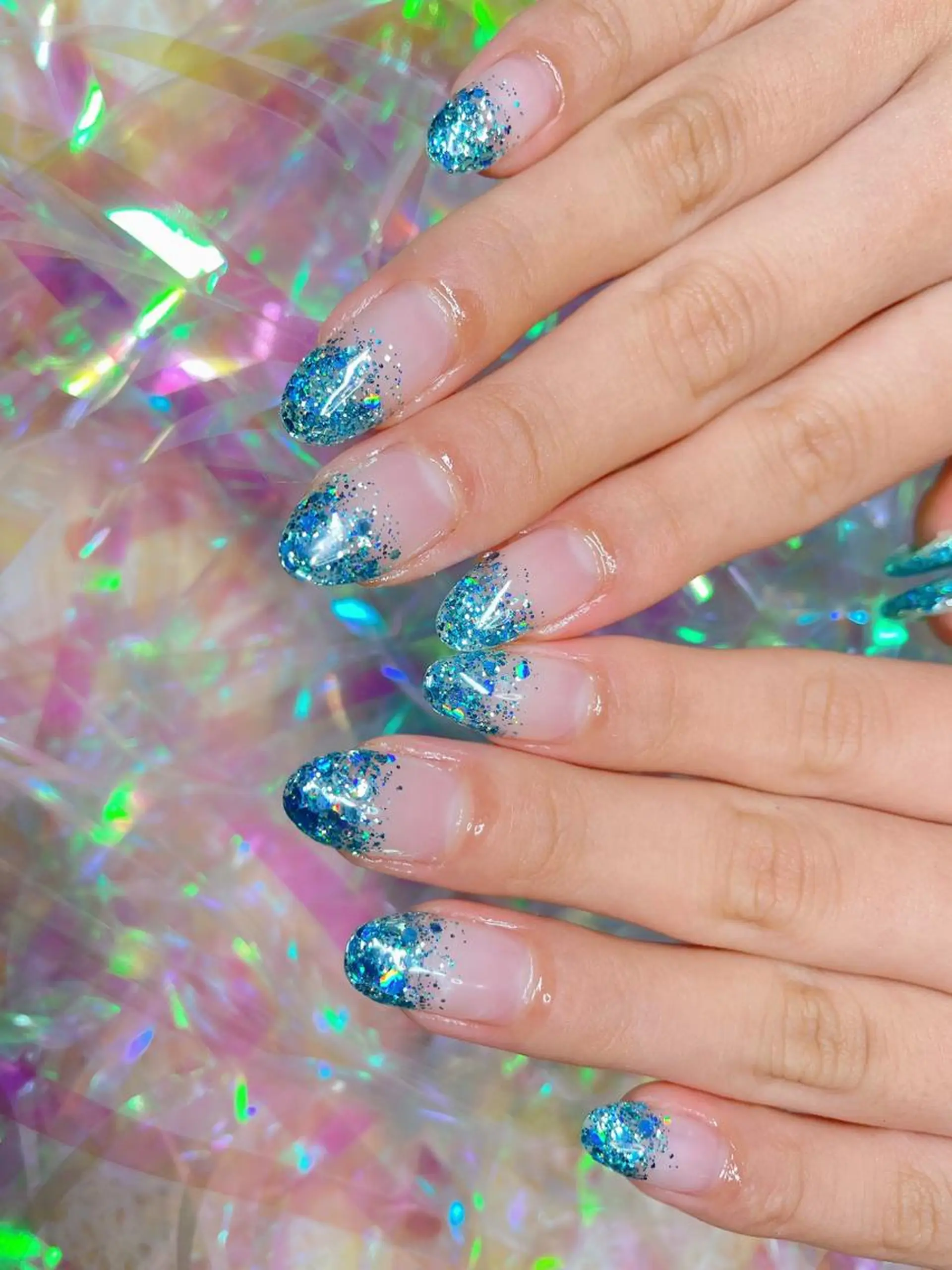 ネイル 23時まで❤︎韓国、 ワンホンネイルのネイルデザイン