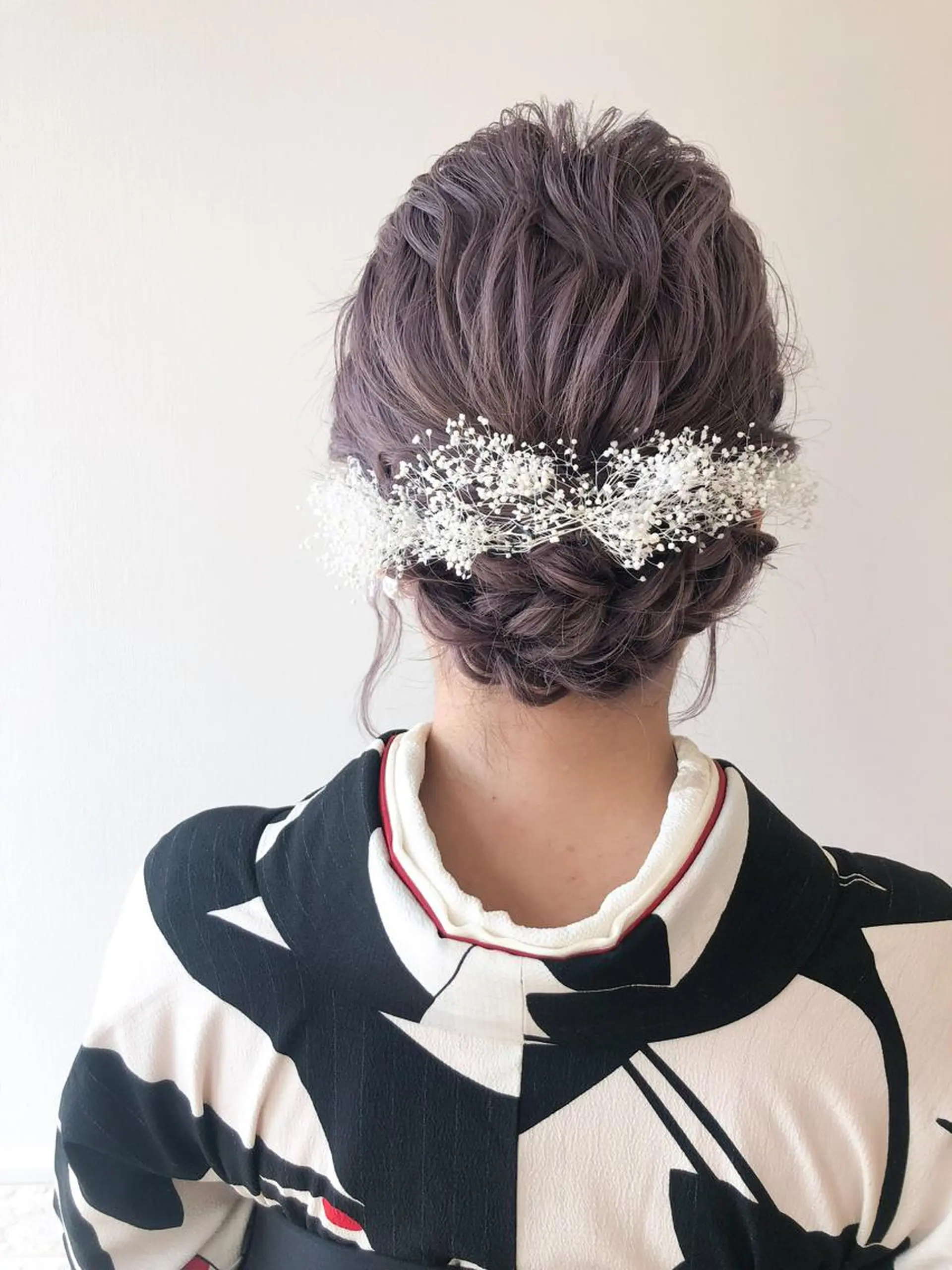 セミロング ヘアアレンジ 卒業式のヘアスタイル 着付け 🌟透明感カラー🤍 🩵🌟金子直美🧸のその他イメージ