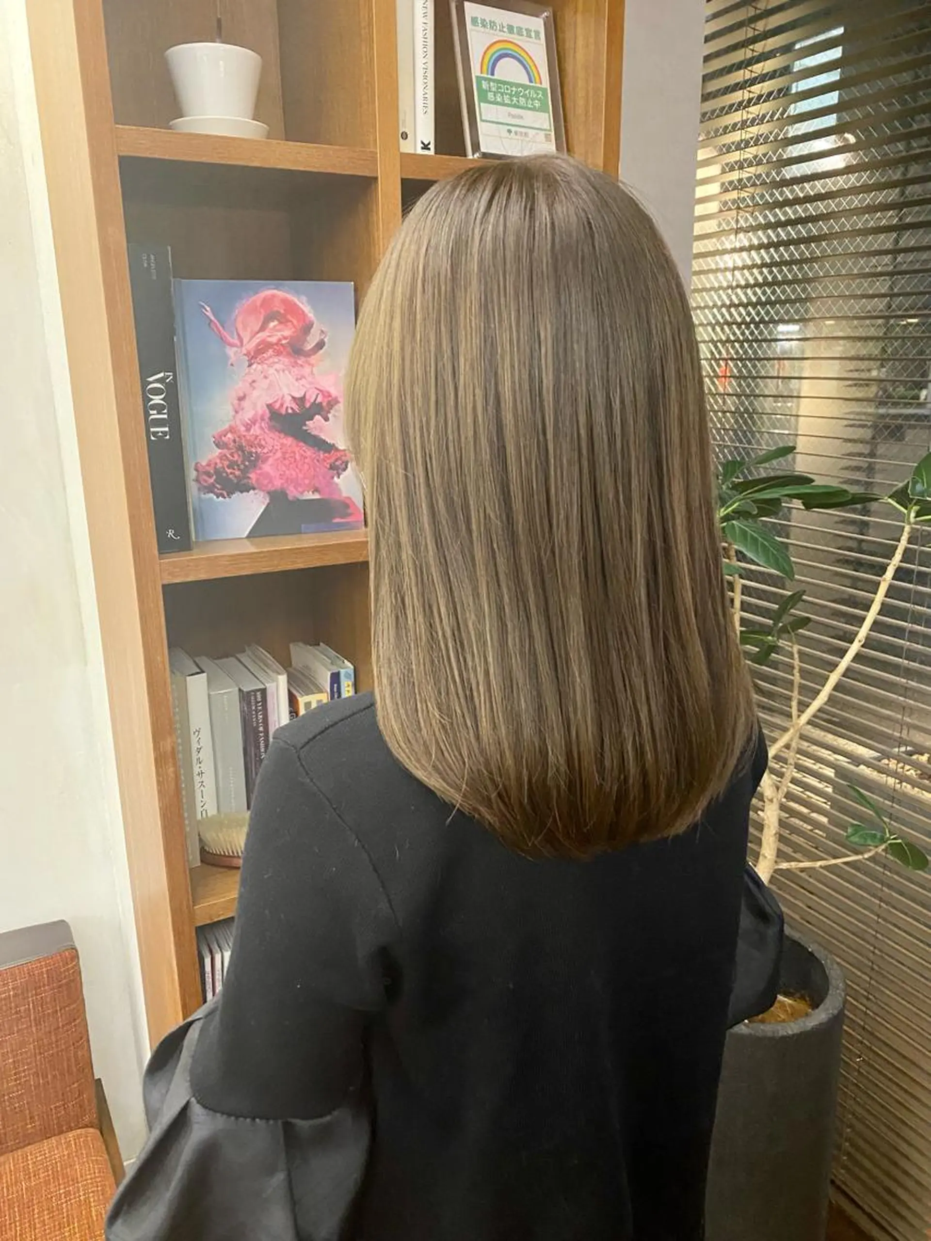 ミディアム カラー パーマ 似合わせレイヤー/ ニュアンスパーマ高倉のヘアスタイル