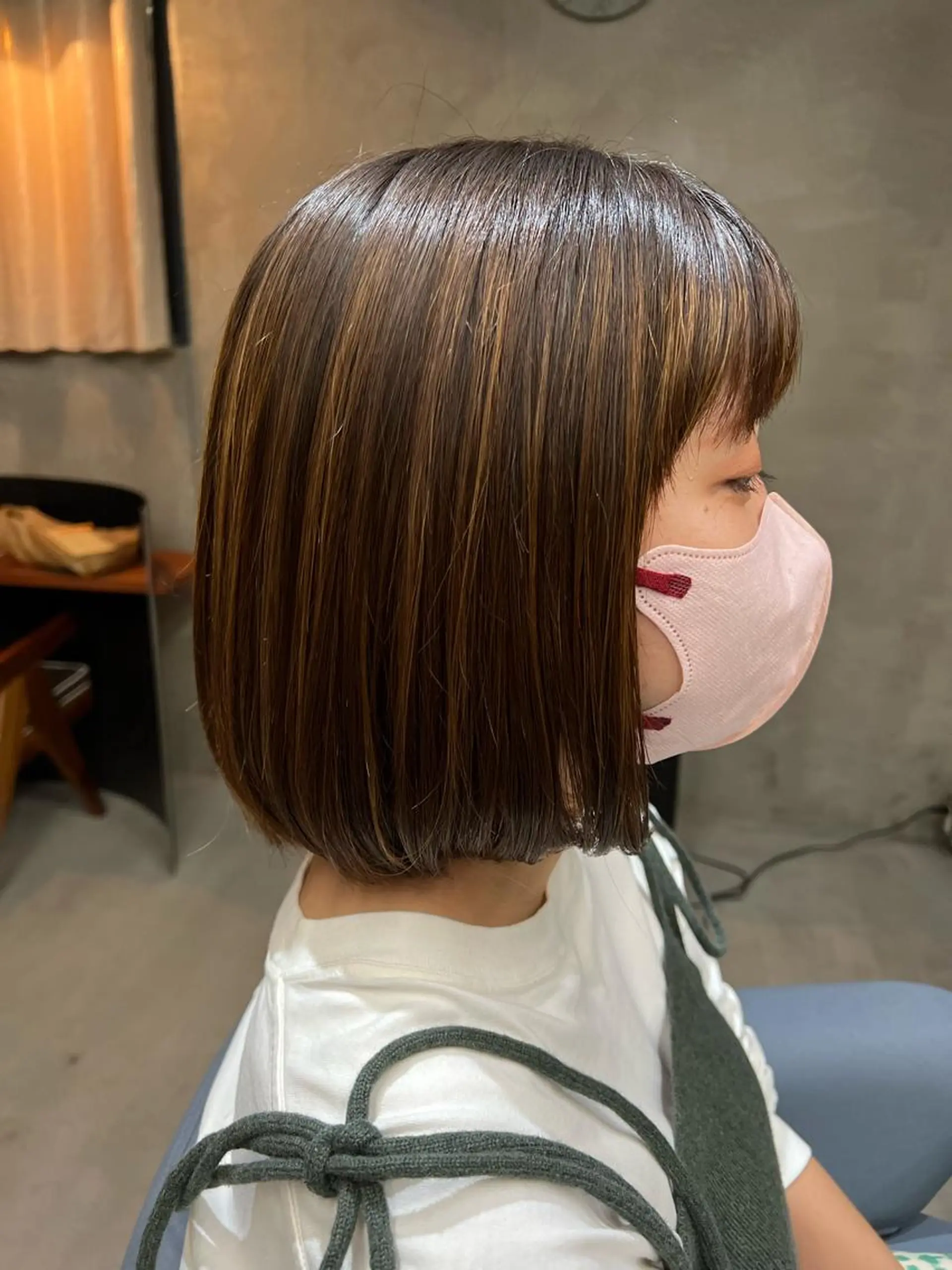 ミディアム ボブ 似合わせカット 小林愛奈のヘアスタイル