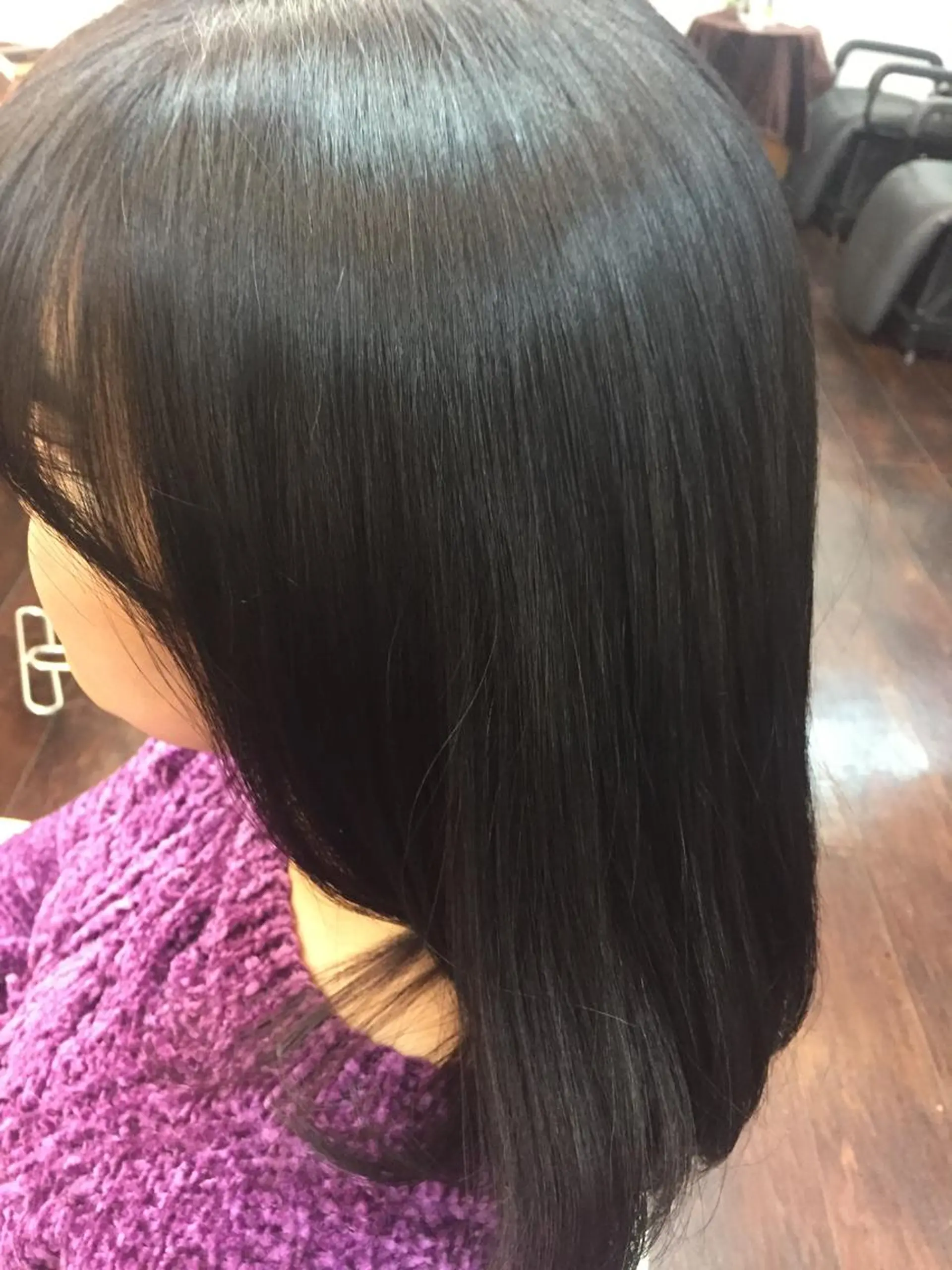 セミロング カラー パーマ 桧山 真のヘアスタイル