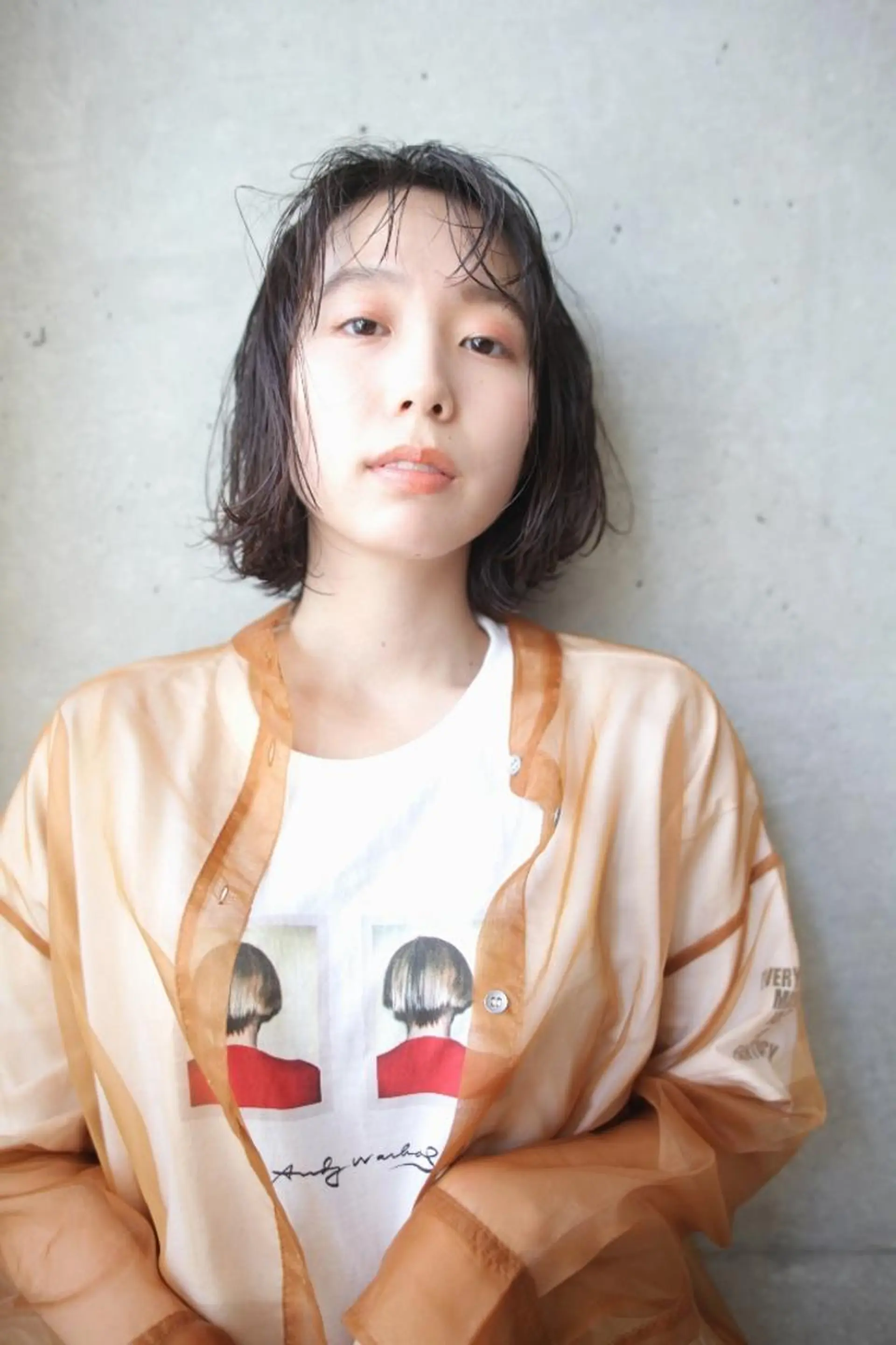 ミディアム パーマ 小田川 竜也のヘアスタイル