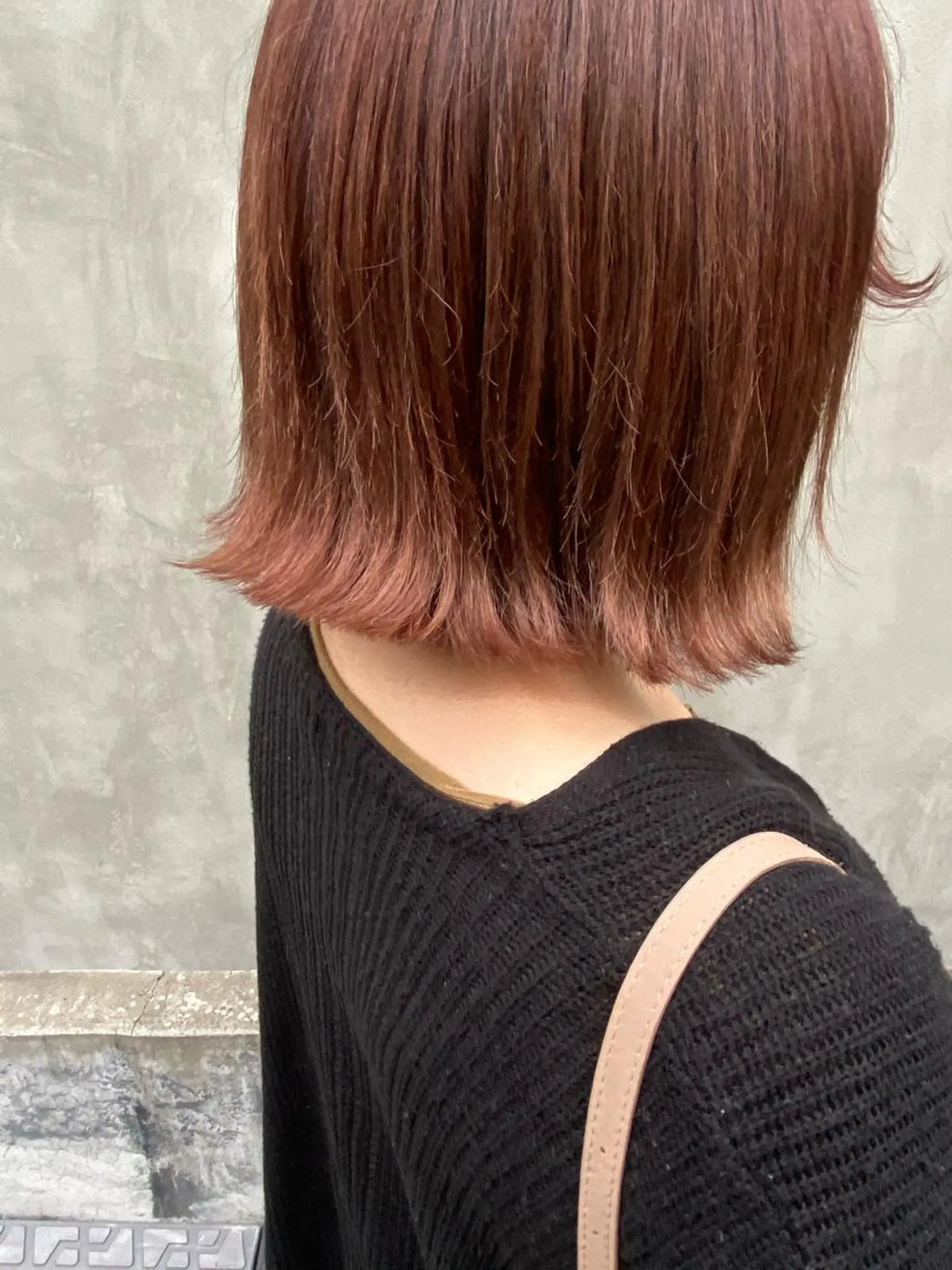 ミディアム カラー パーマ ヘアアレンジ メンズ キッズ ネイル マツエク・マツパ 切りっぱなしボブ ブラウンカラー カラーマツエク ナチュラル ボブ インナーカラー/ KANAのヘアスタイル