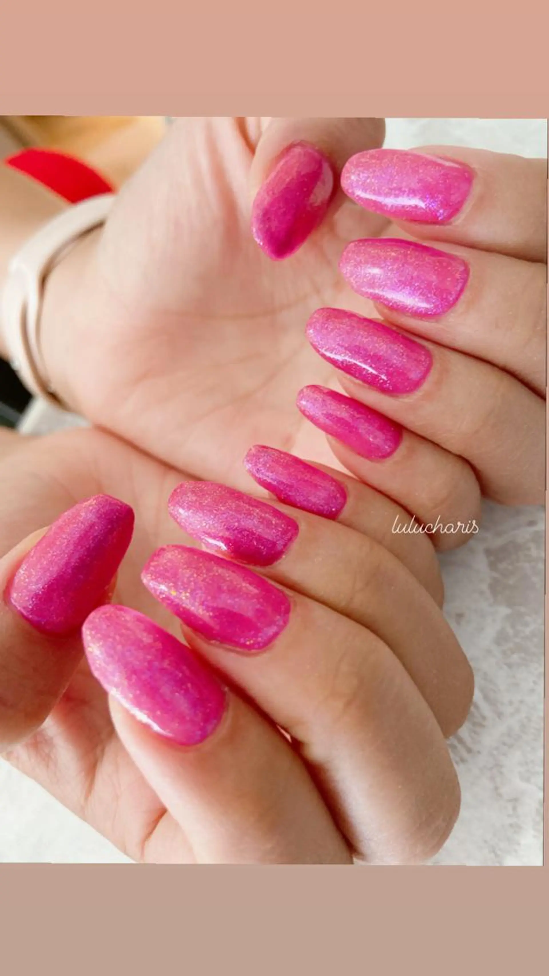 ネイル ワンカラーネイル lulucharis nailのネイルデザイン
