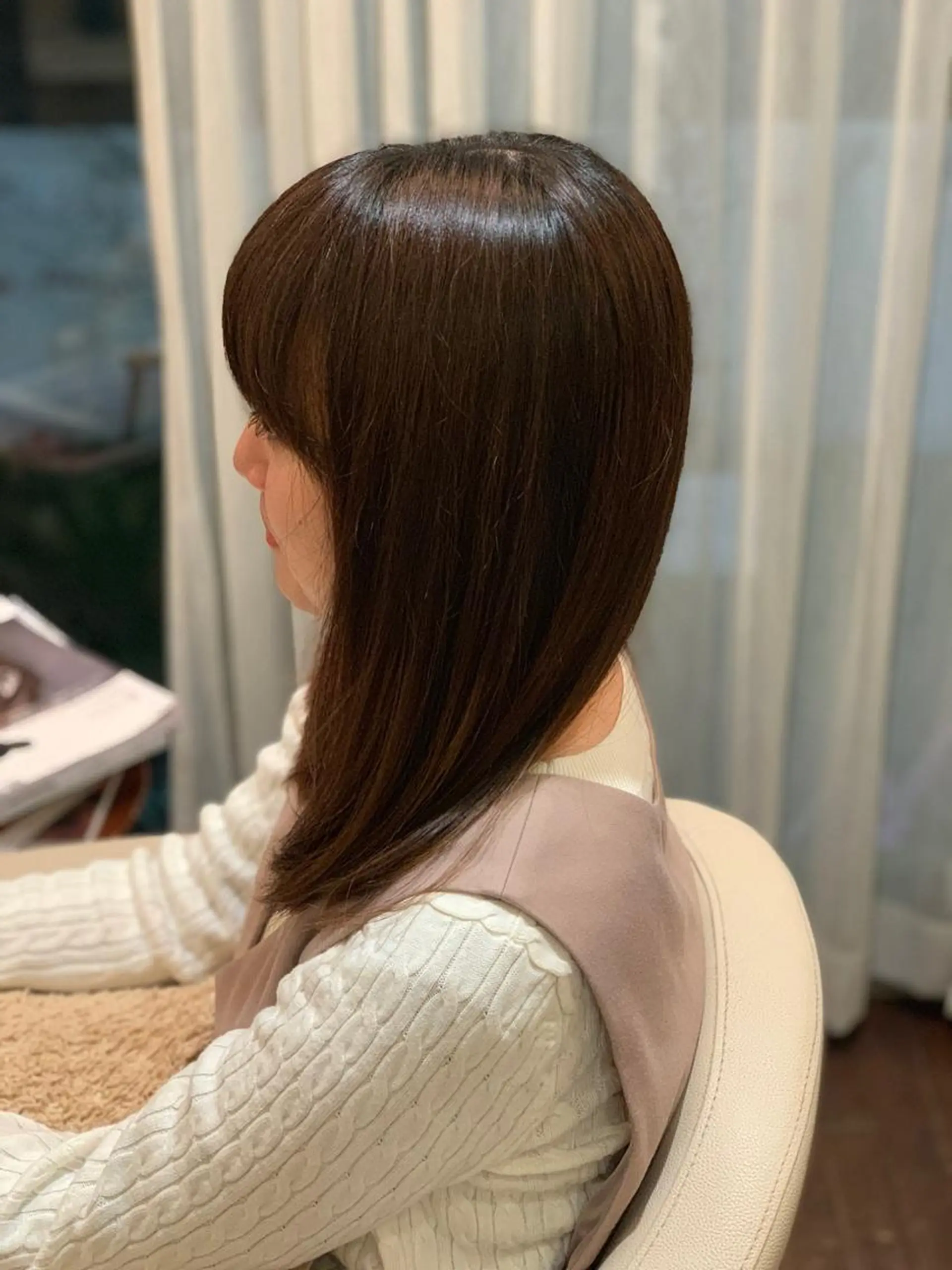 ロング カラー 小顔/似合わせカット 杉山莉菜のヘアスタイル