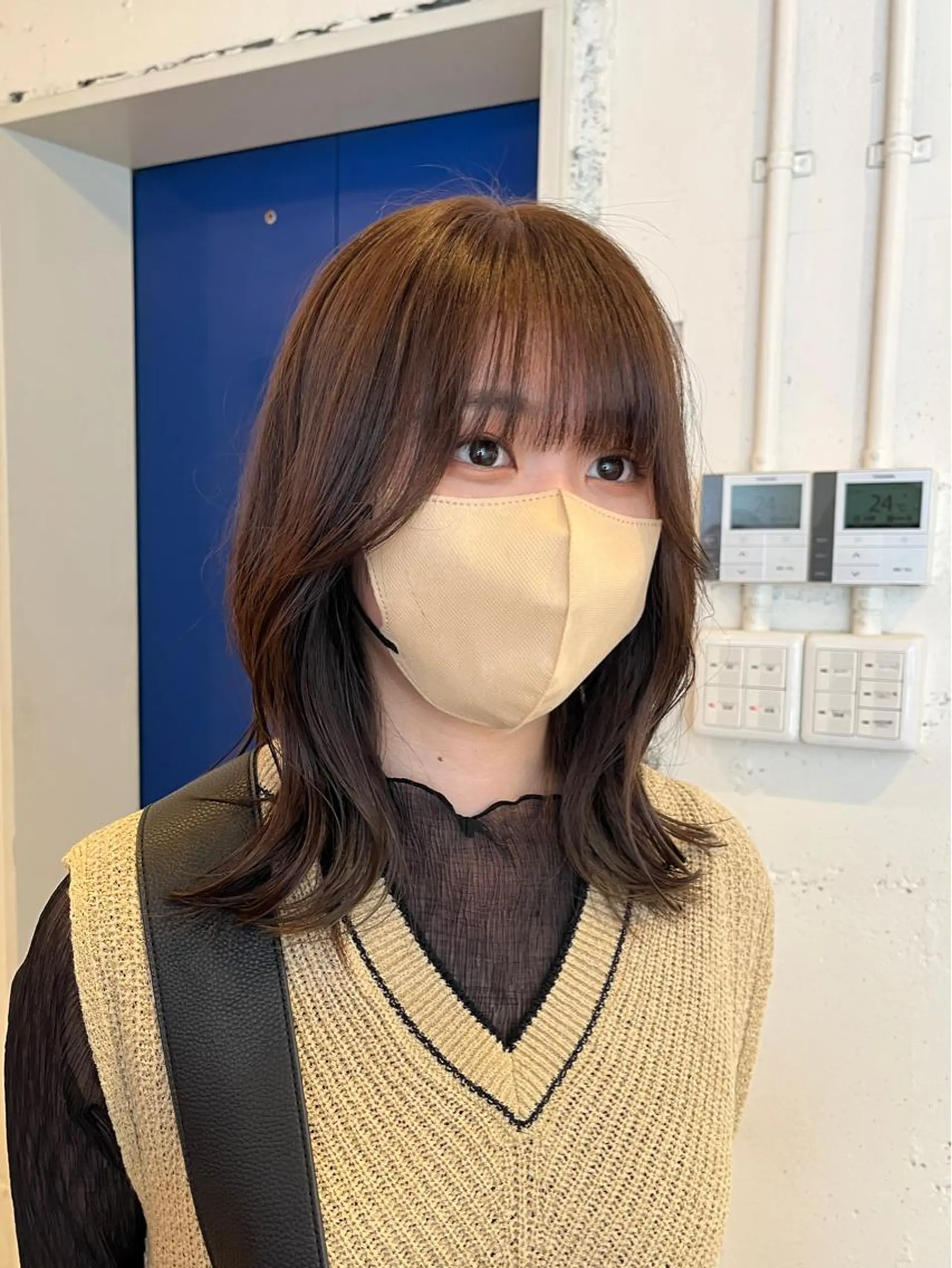 ミディアム カラー カット ヘアカラー トリートメント RYOMA/ 似合わせ🎧🤍のヘアスタイル