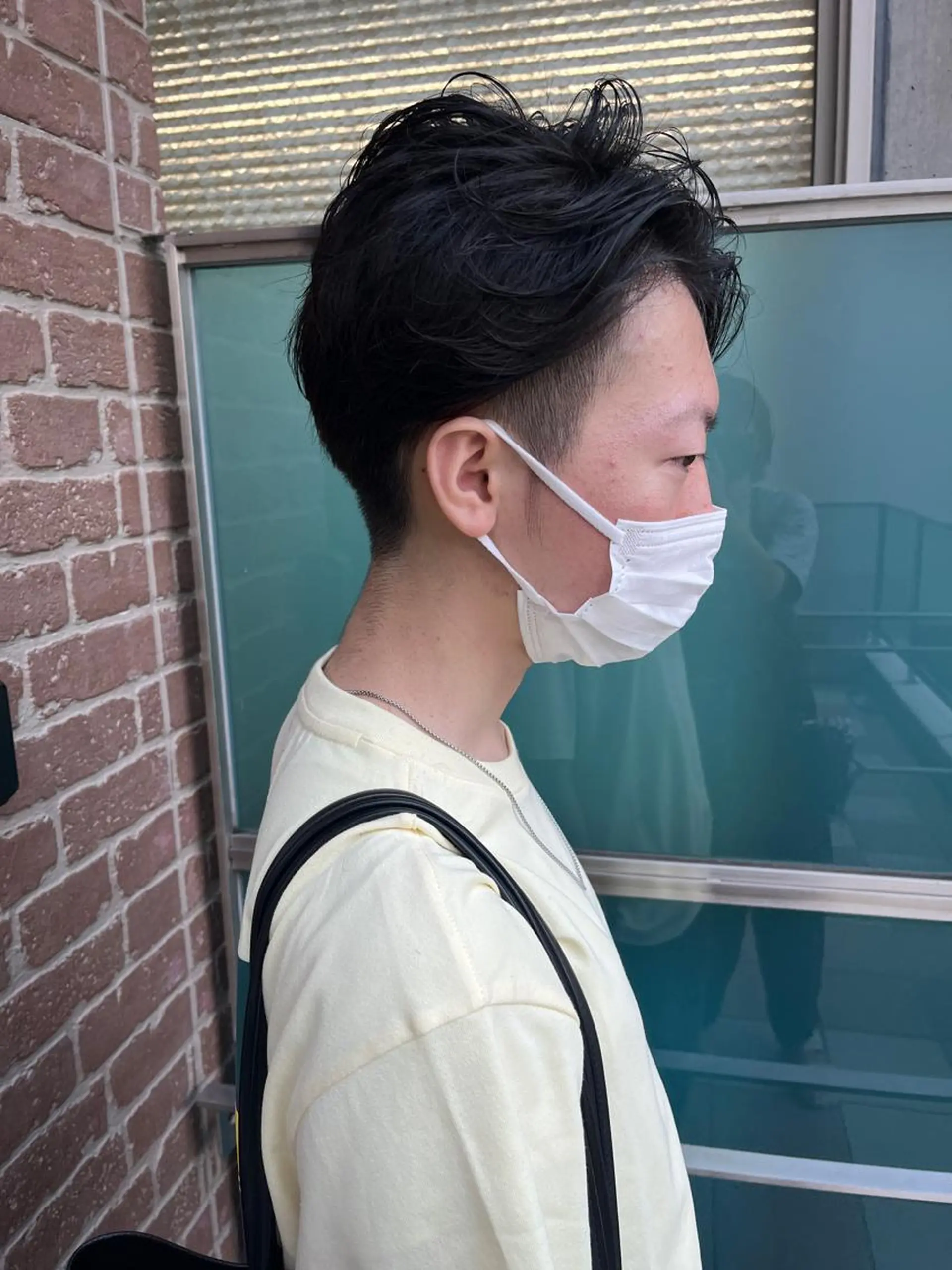 ショート メンズ メンズパーマ ケアカラー ピンクブラウン 外国人風カラー ショートヘア 久木原 ゆりのヘアスタイル