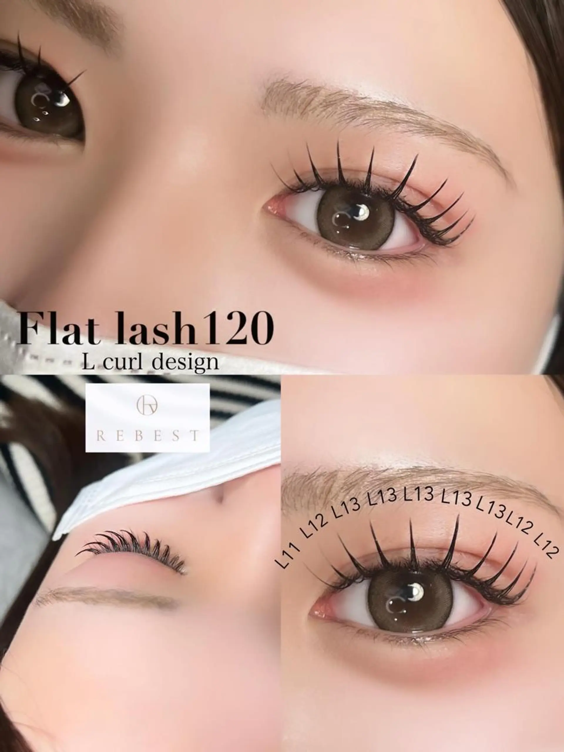 マツエク・マツパ ＲＥＢＥＳＴ ｅｙｅｌａｓｈのマツエク・マツパデザイン