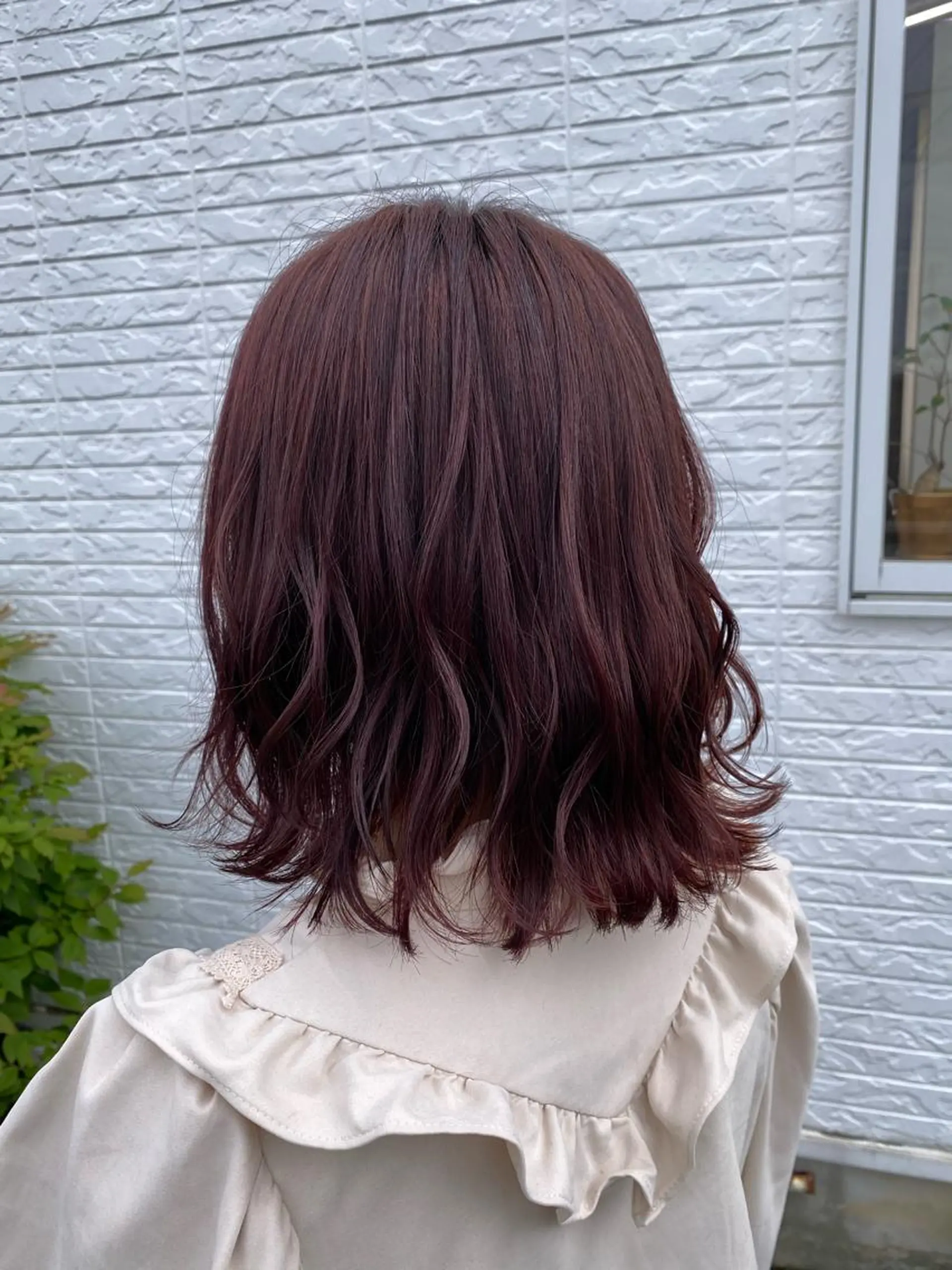 セミロング ピンクブラウン Number CHIHIROのヘアスタイル