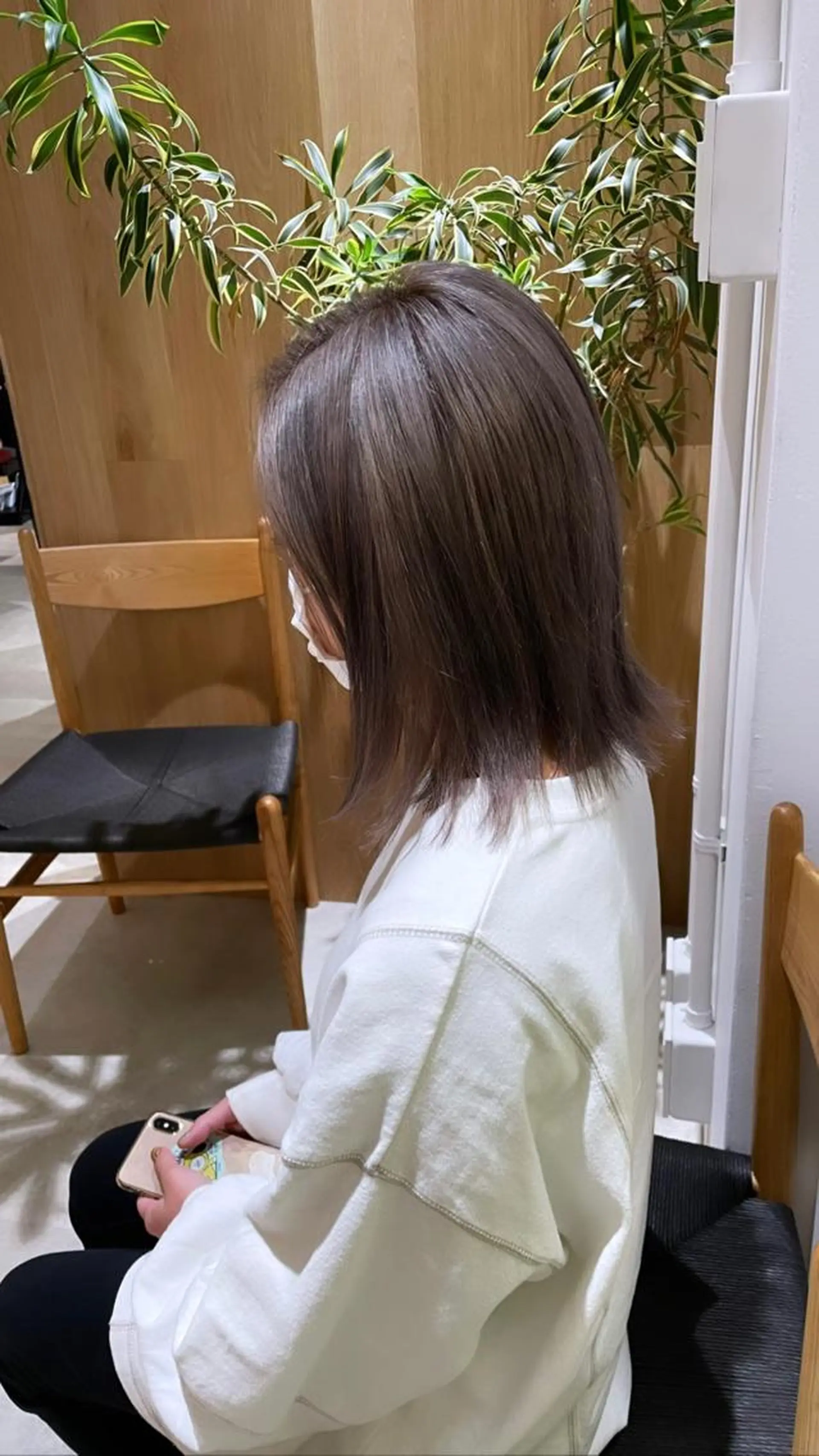 ミディアム カラー カット ヘアカラー トリートメント レイヤー/ハッシュ 渋谷/サッタのヘアスタイル