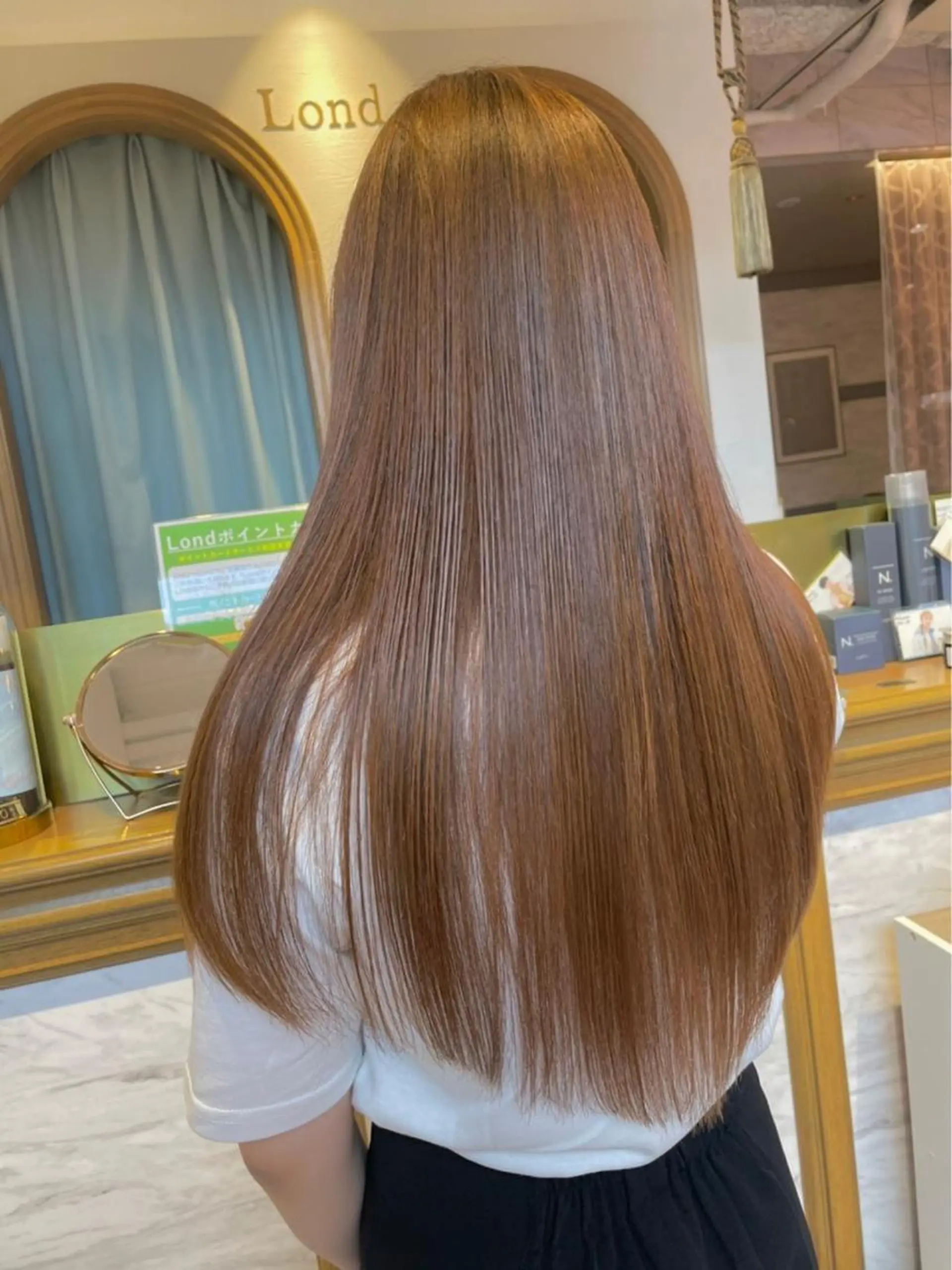 ロング カット 縮毛矯正 トリートメント ‎🤍髪質改善‎🤍 レイヤーカット‎🤍のヘアスタイル