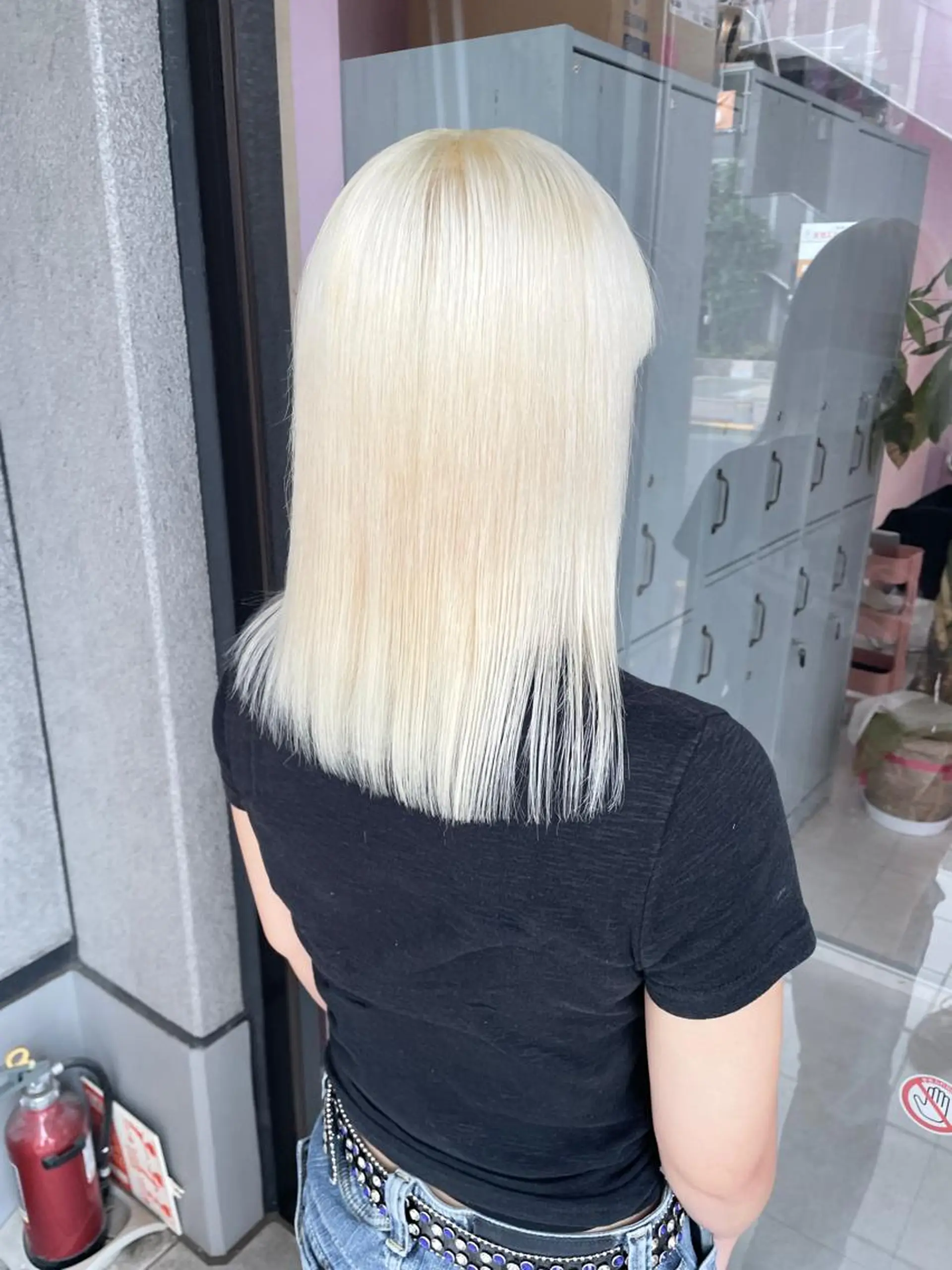 セミロング ❄️💛エクステ ブリーチ❄️yukiのヘアスタイル