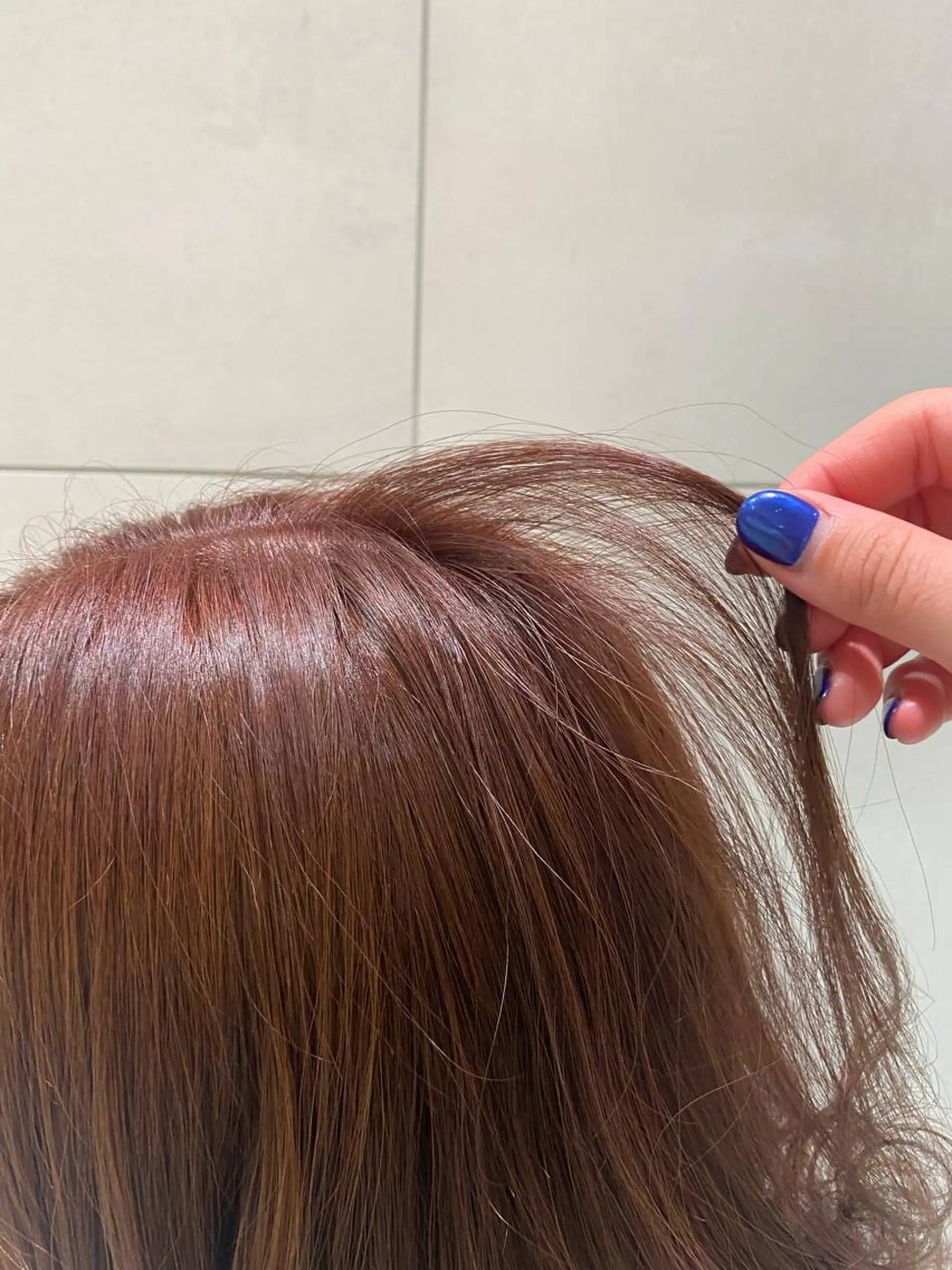 ミディアム カラー ブラウンカラー ピンクカラー ピンクブラウン 透明感カラー 天羅のヘアスタイル