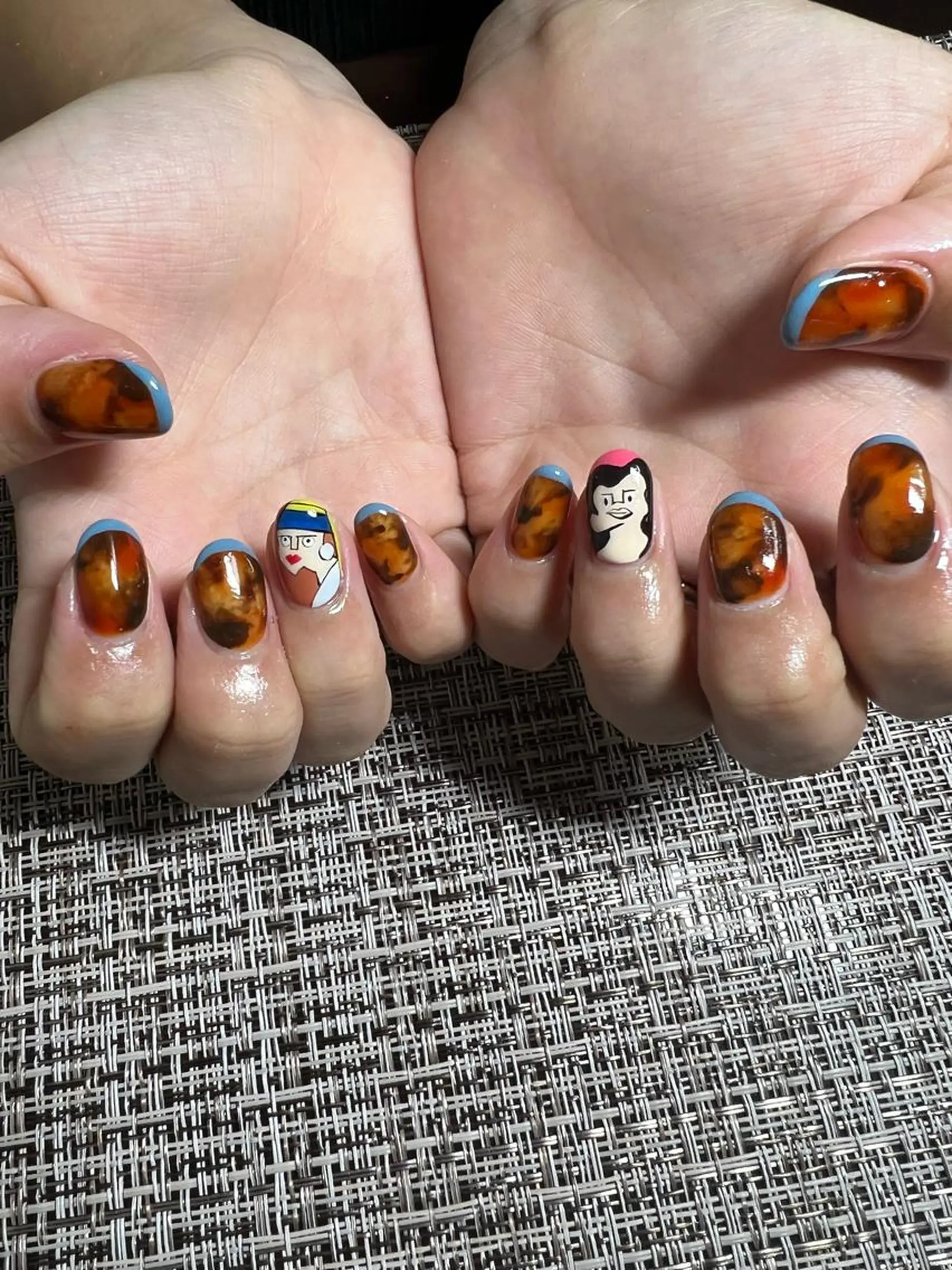 ネイル アートネイル オーロラネイル 長さ出し フレンチネイル ガラスフレンチ nail salon Stella*所属・菅原 ミヤのその他イメージ