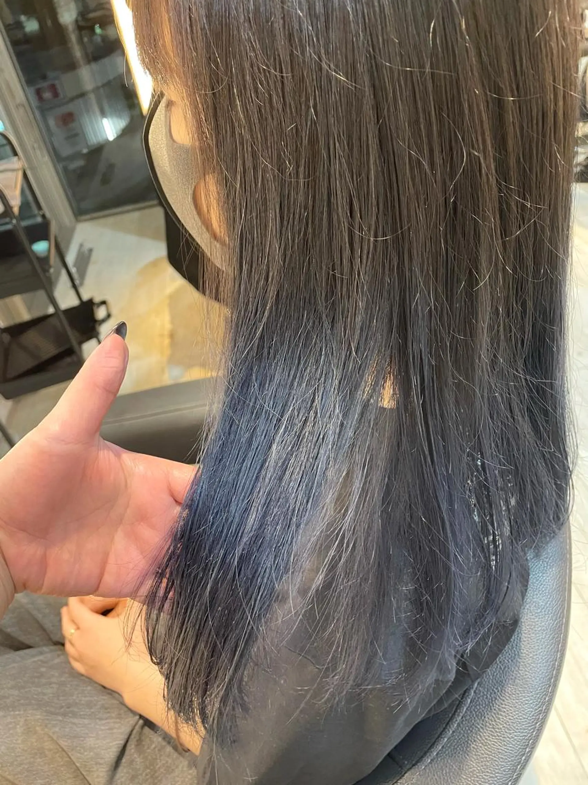 カラー ブルーカラー グラデーションカラー 緑区/艶髪 🦋柿下のヘアスタイル