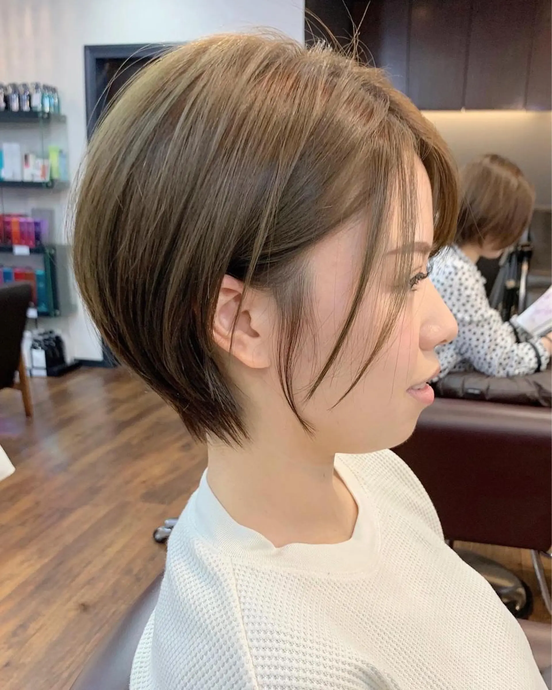 ショート 縮毛矯正/ショート/ レイヤー/畑中正敏のヘアスタイル