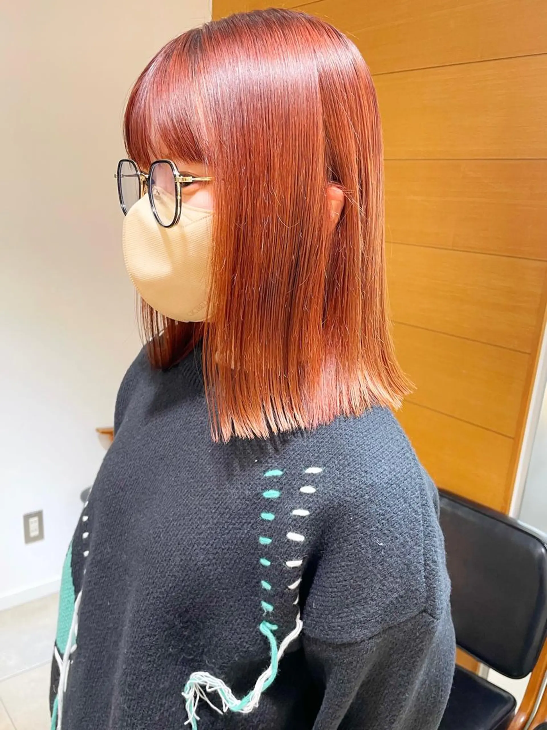 ミディアム カラー カット ヘアカラー 齋藤 咲のヘアスタイル