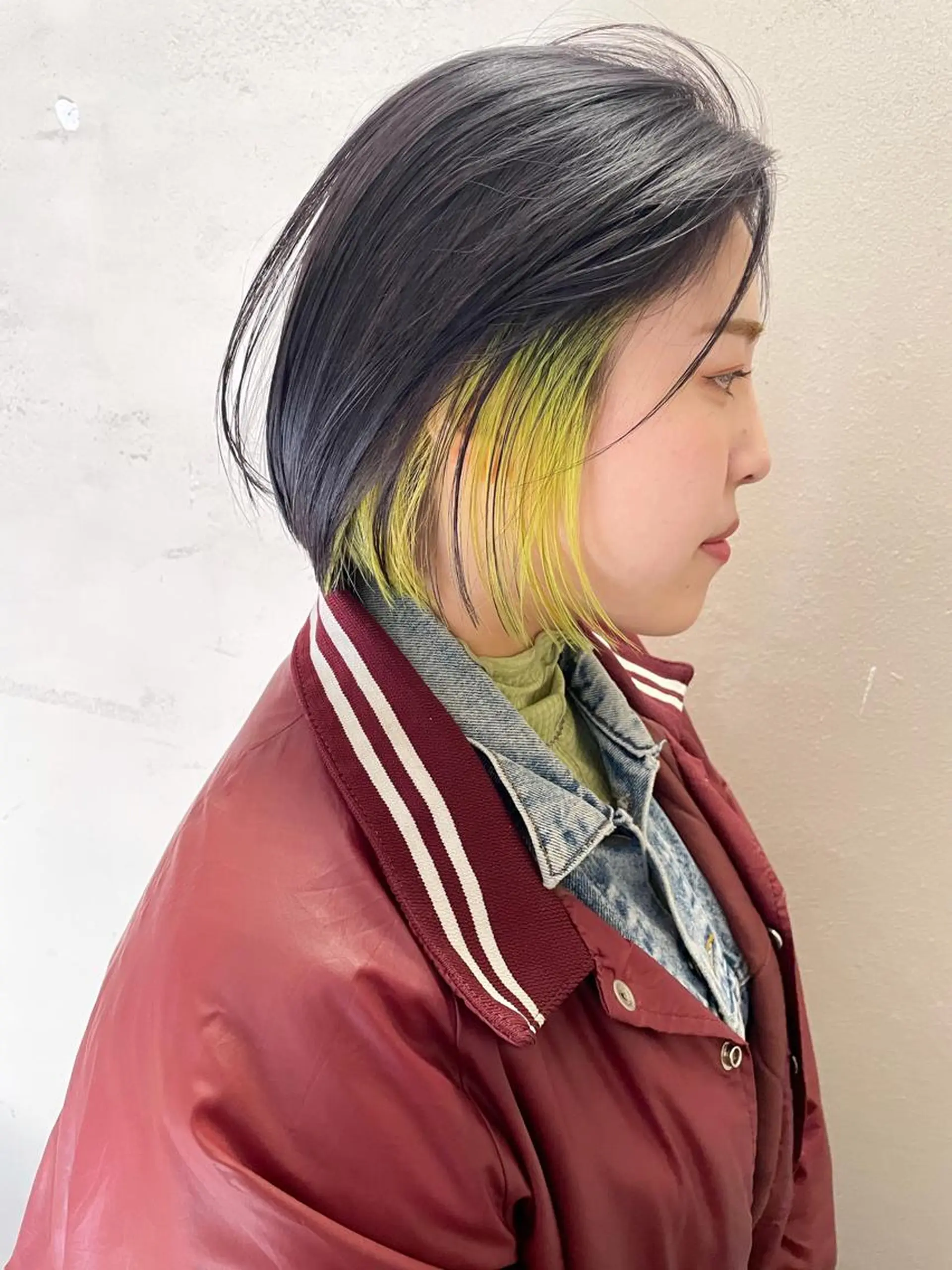 ショート カラー ヘアアレンジ 丸山渉/表参道 レイヤーボブのヘアスタイル