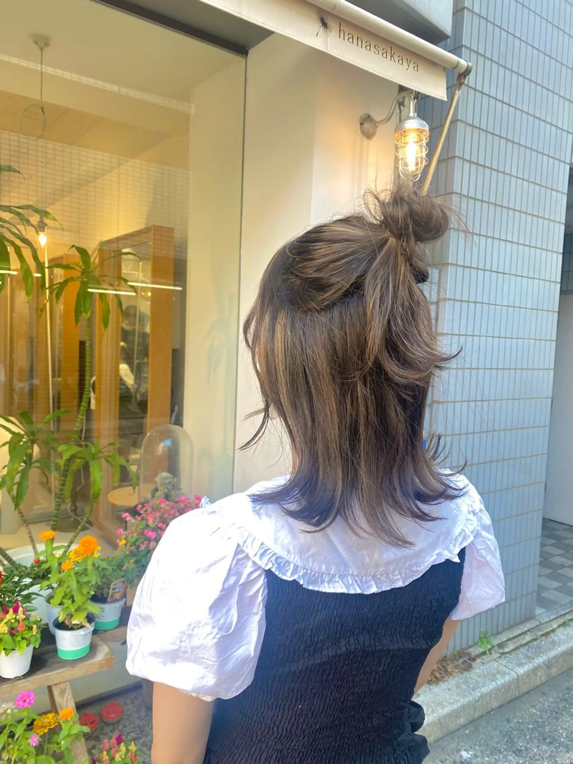 ミディアム ヘアアレンジ 安永 涼のヘアスタイル