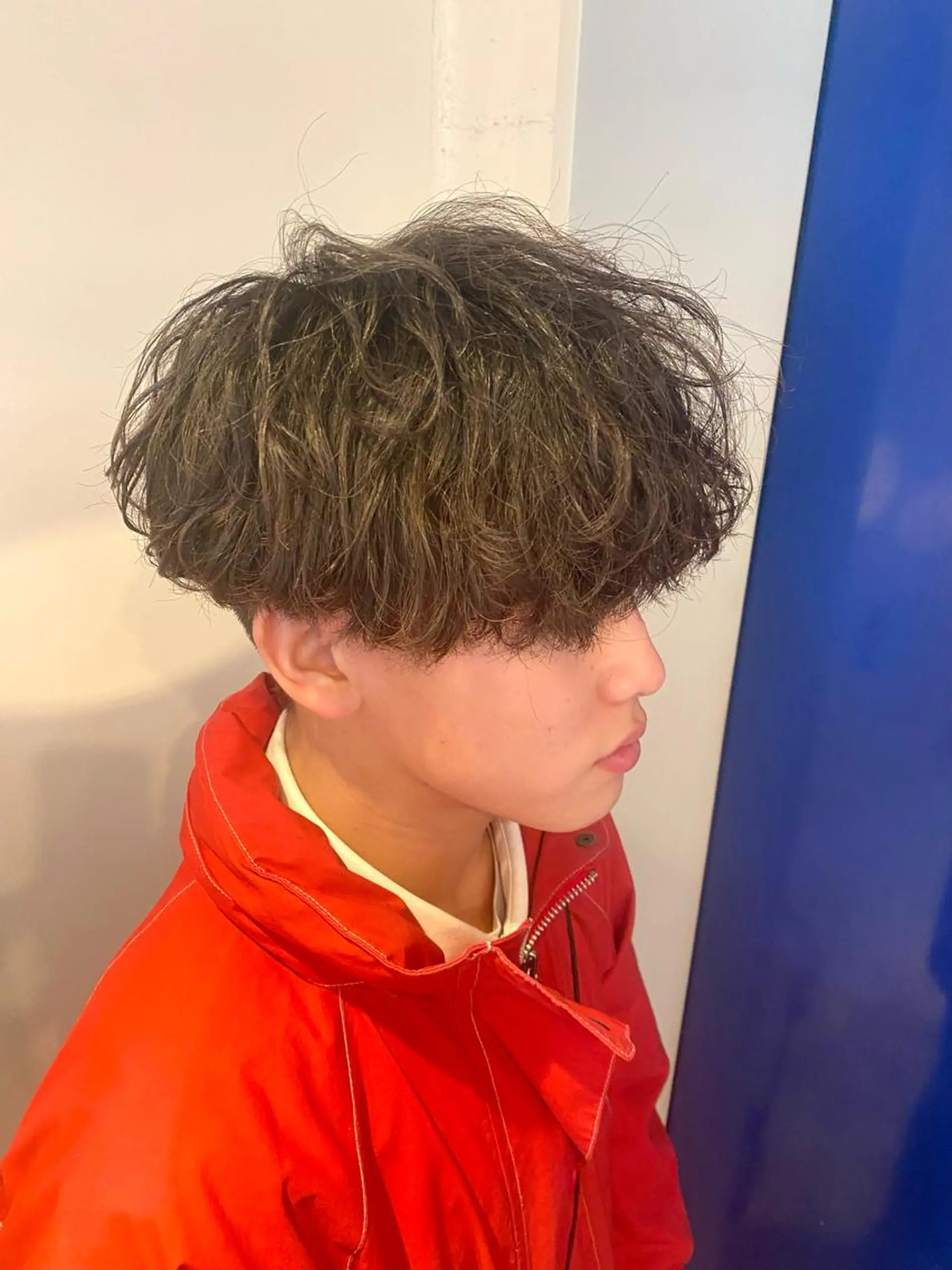 パーマ メンズ メンズパーマ 波巻きパーマ カット ヘアカラー トリートメント シャドウパーマ/ 波巻パーマYu-Kiのヘアスタイル