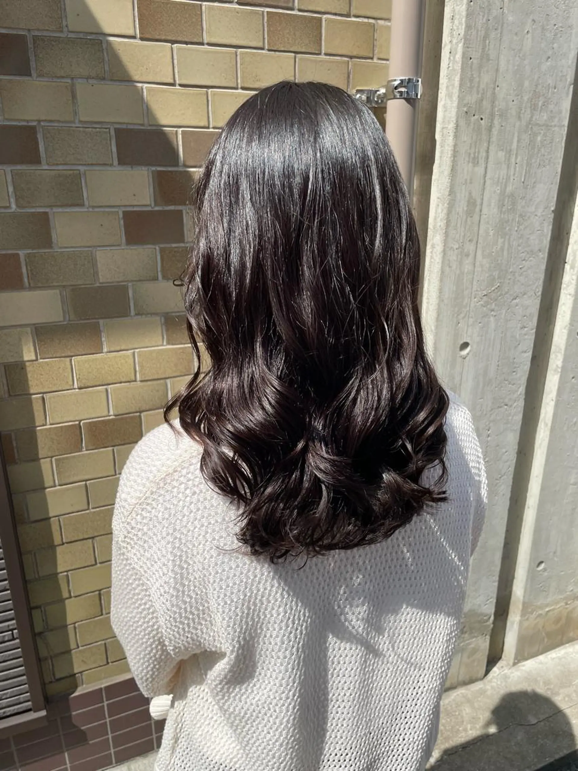 セミロング パーマ セミロングパーマ 永井 悠大のヘアスタイル
