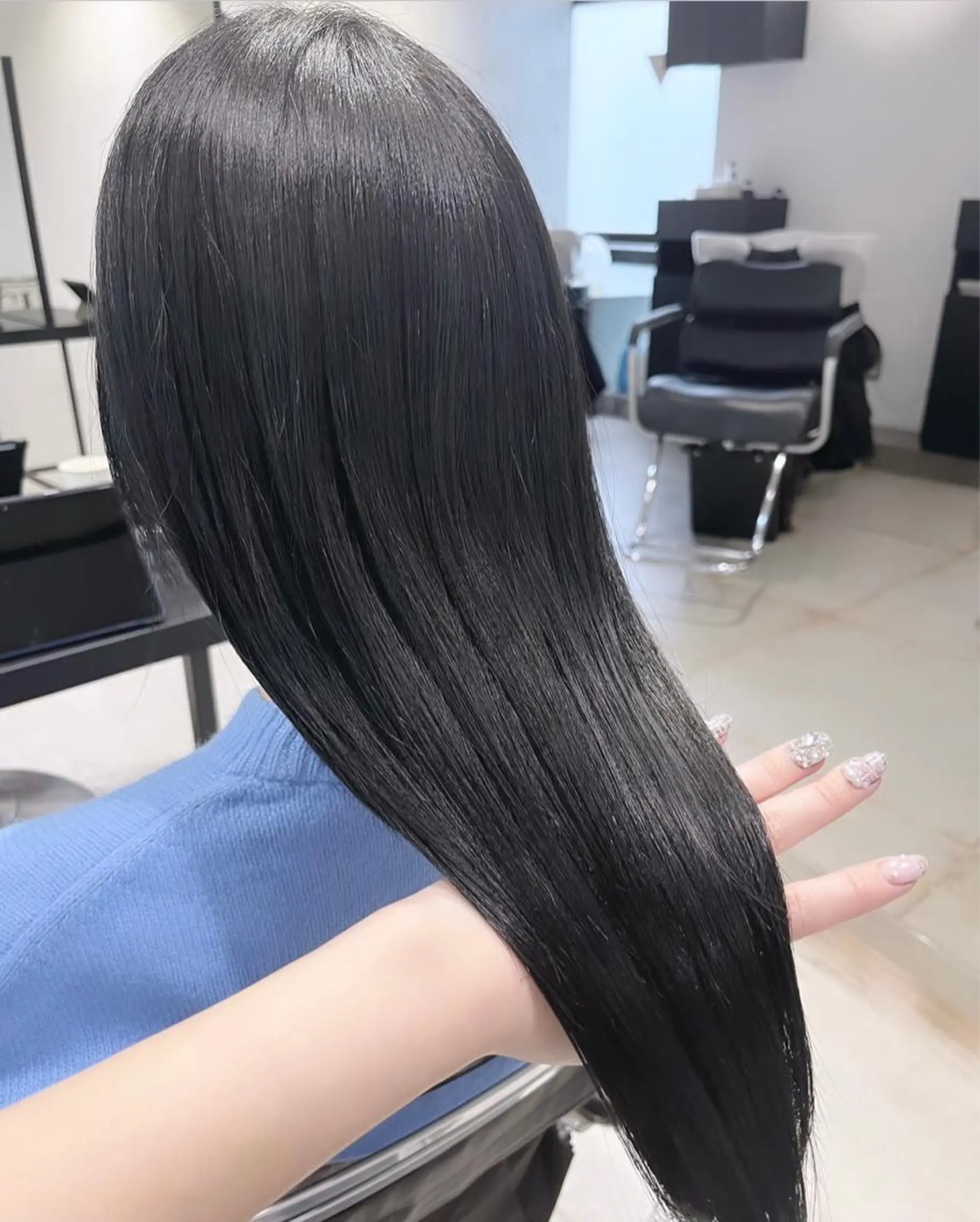 セミロング カラー パーマ ヘアアレンジ カット ヘアカラー トリートメント 透明感/オリーブ/ グレージュ/YUKAのヘアスタイル