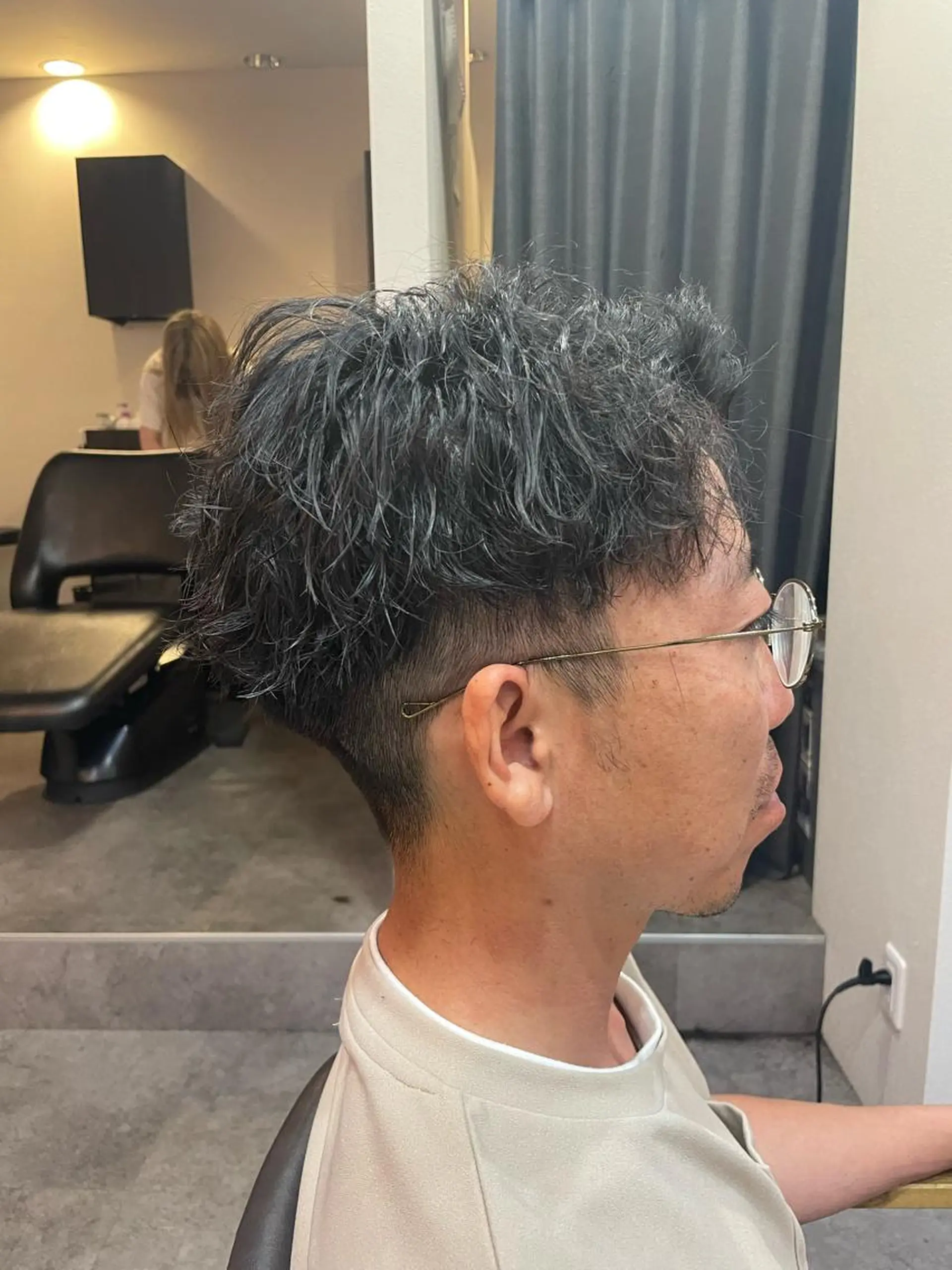 パーマ メンズ ボブ/髪質改善/ soiナカジママドリのヘアスタイル