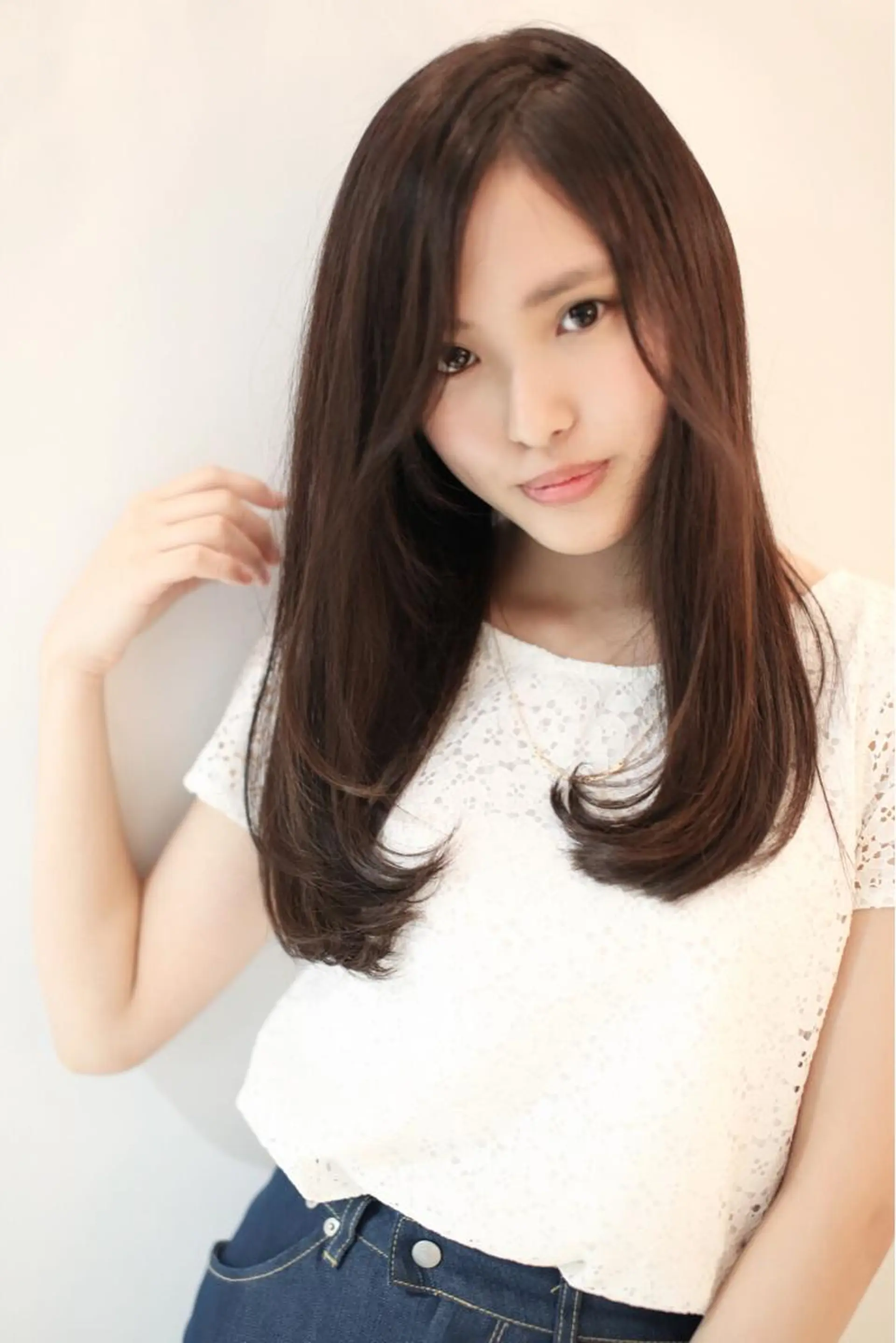 ミディアム セミロング ロング 松永 雄樹のヘアスタイル