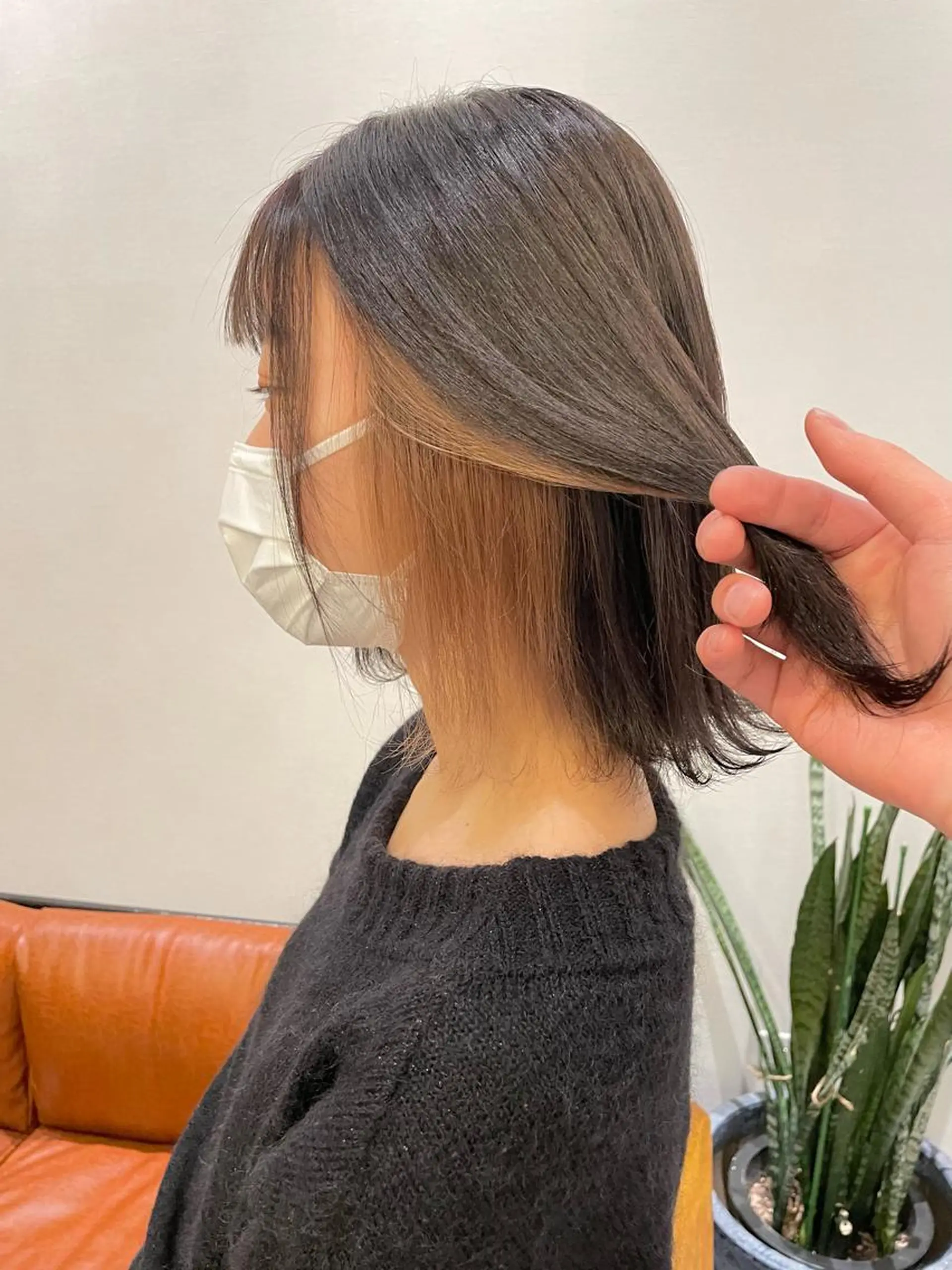 ミディアム キノシタ ナオユキのヘアスタイル