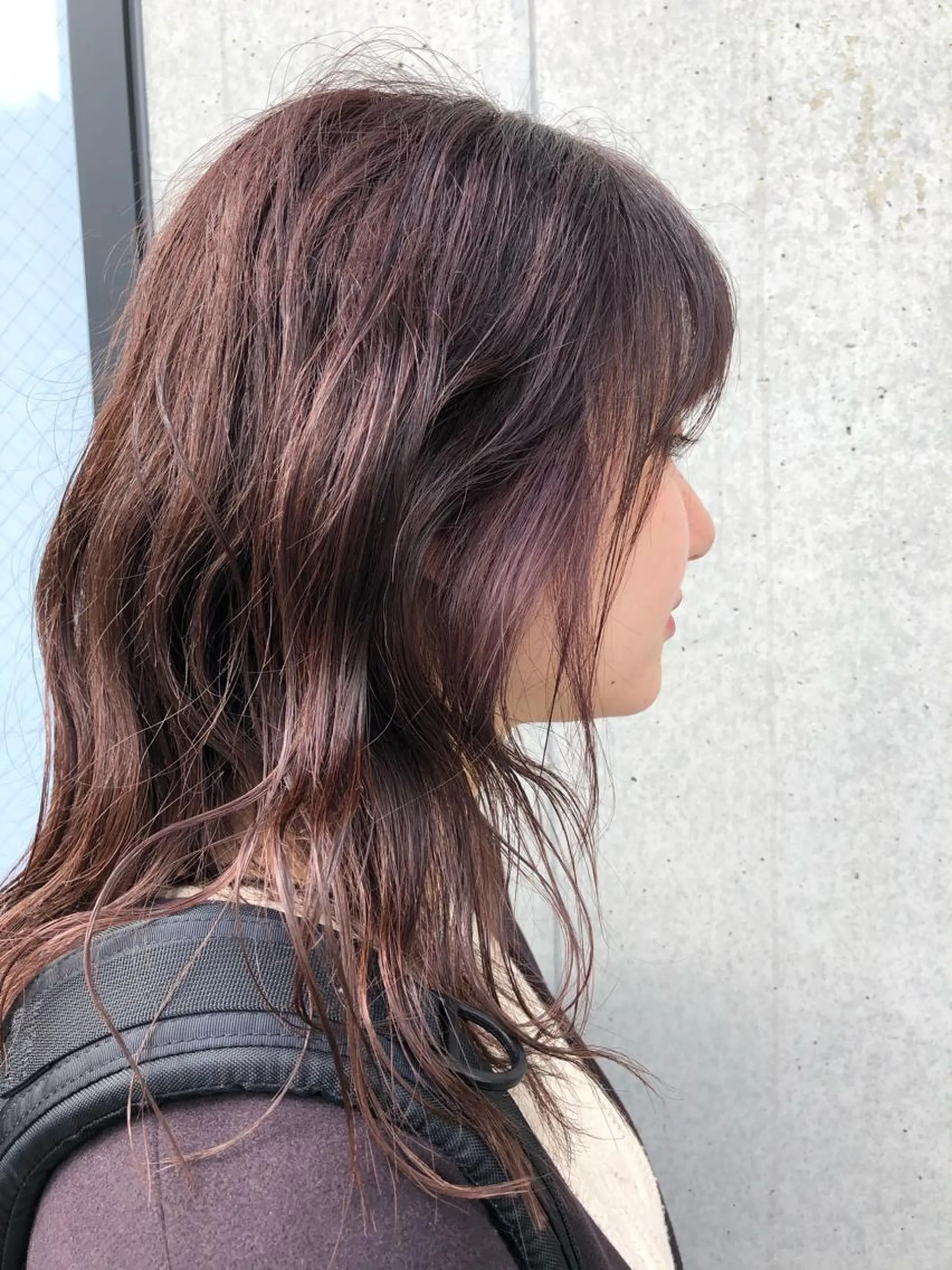 セミロング ヘアカラー edge.所属・くまがい みゆ【edge.】のヘアスタイル