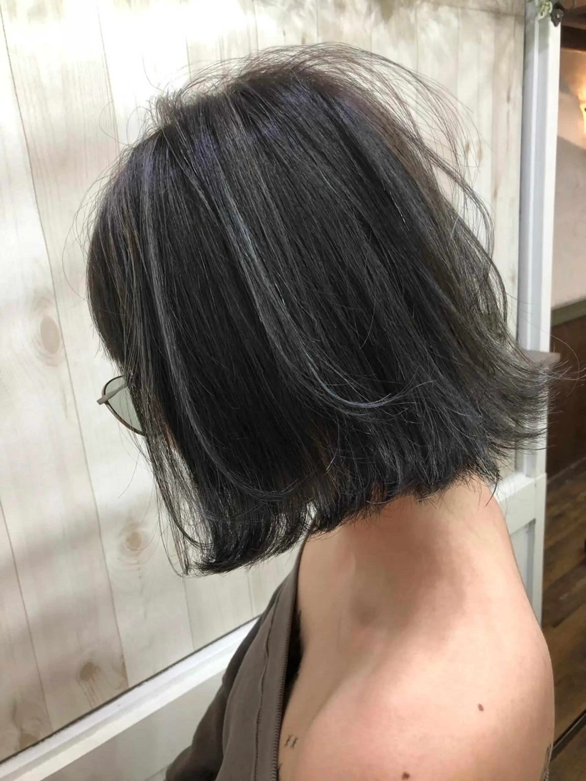 ショート カラー グレージュ ハイライトカラー ハイライト ヘアカラー PSY(サイ)所属・PSY(サイ)池袋 金田尚久🎨のヘアスタイル