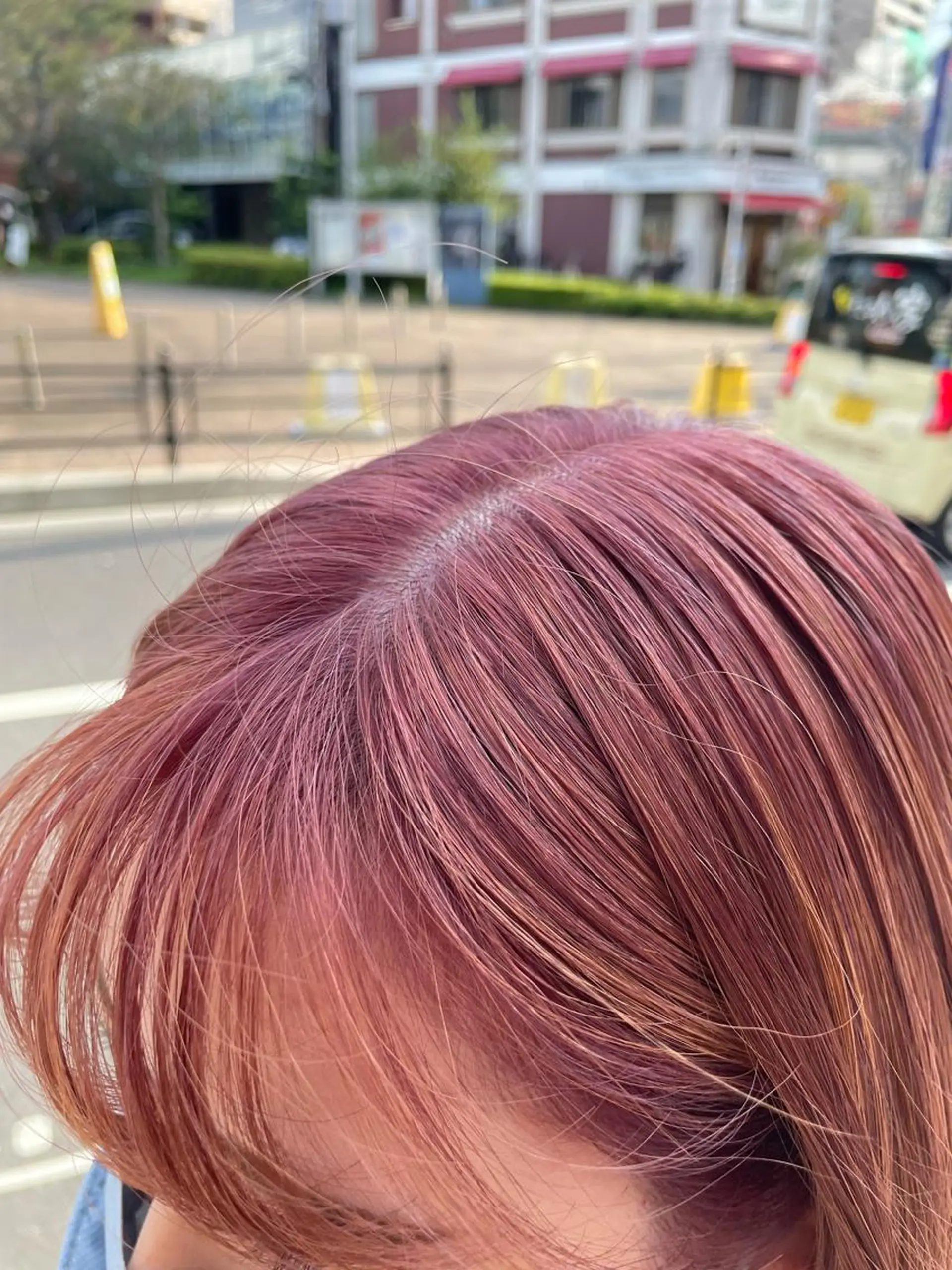 セミロング セミロングパーマ アッシュ アッシュグレー 韓国風カラー ピンクラベンダー ヘアカラー 竹内 宏法のヘアスタイル