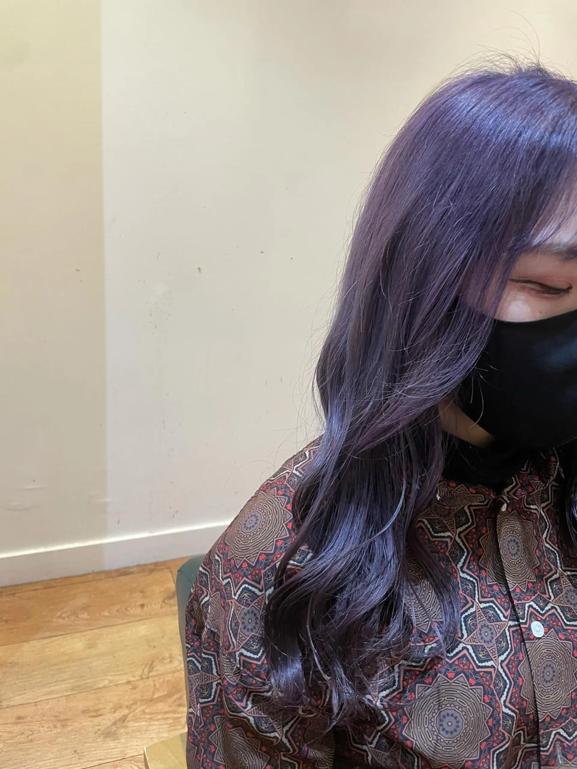 ロング カラー 🇰🇷ハイトーン× 韓国レイヤー레이어드のヘアスタイル