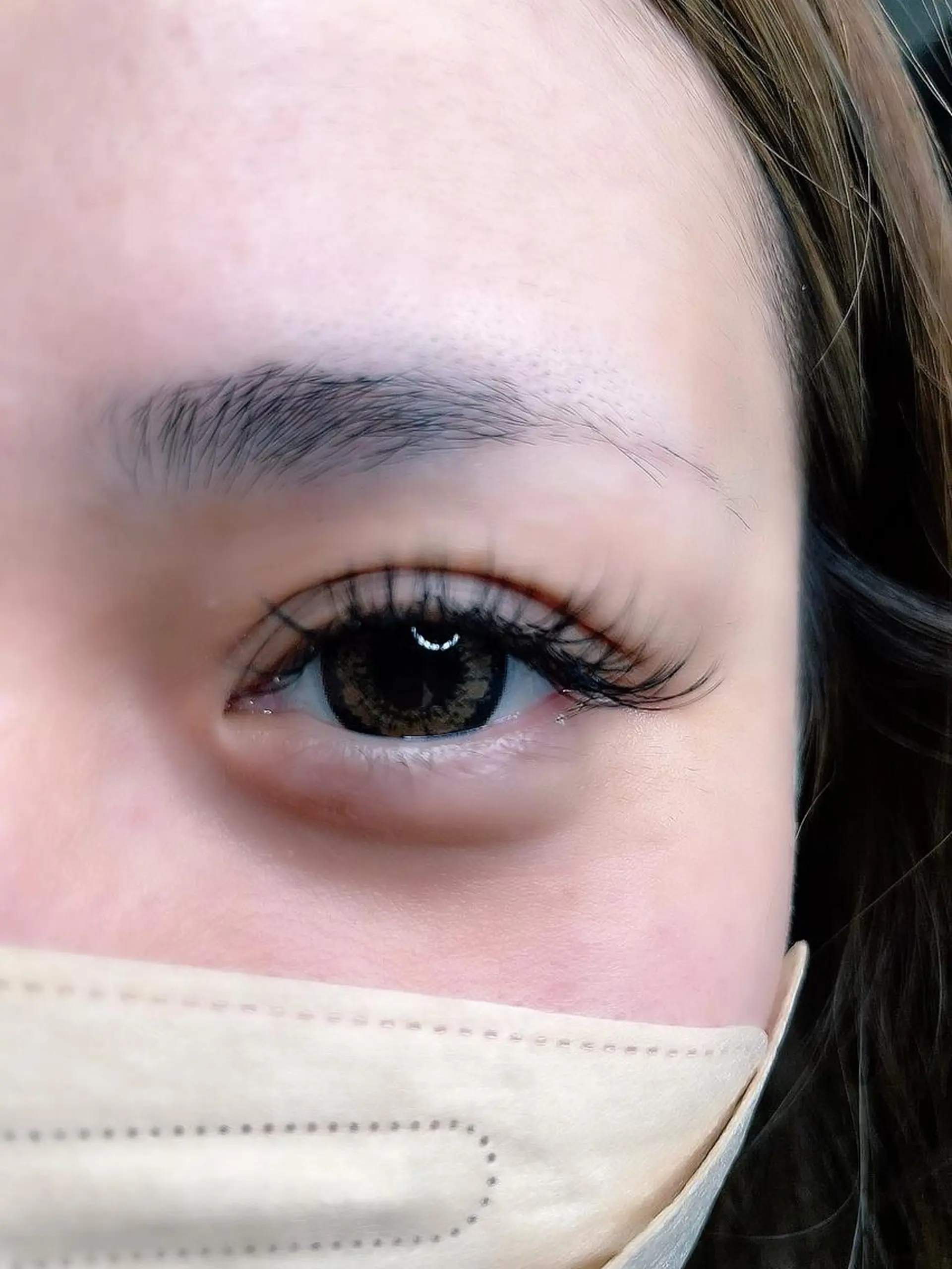 マツエク・マツパ フラットラッシュ Nail&eye Natureのネイルデザイン